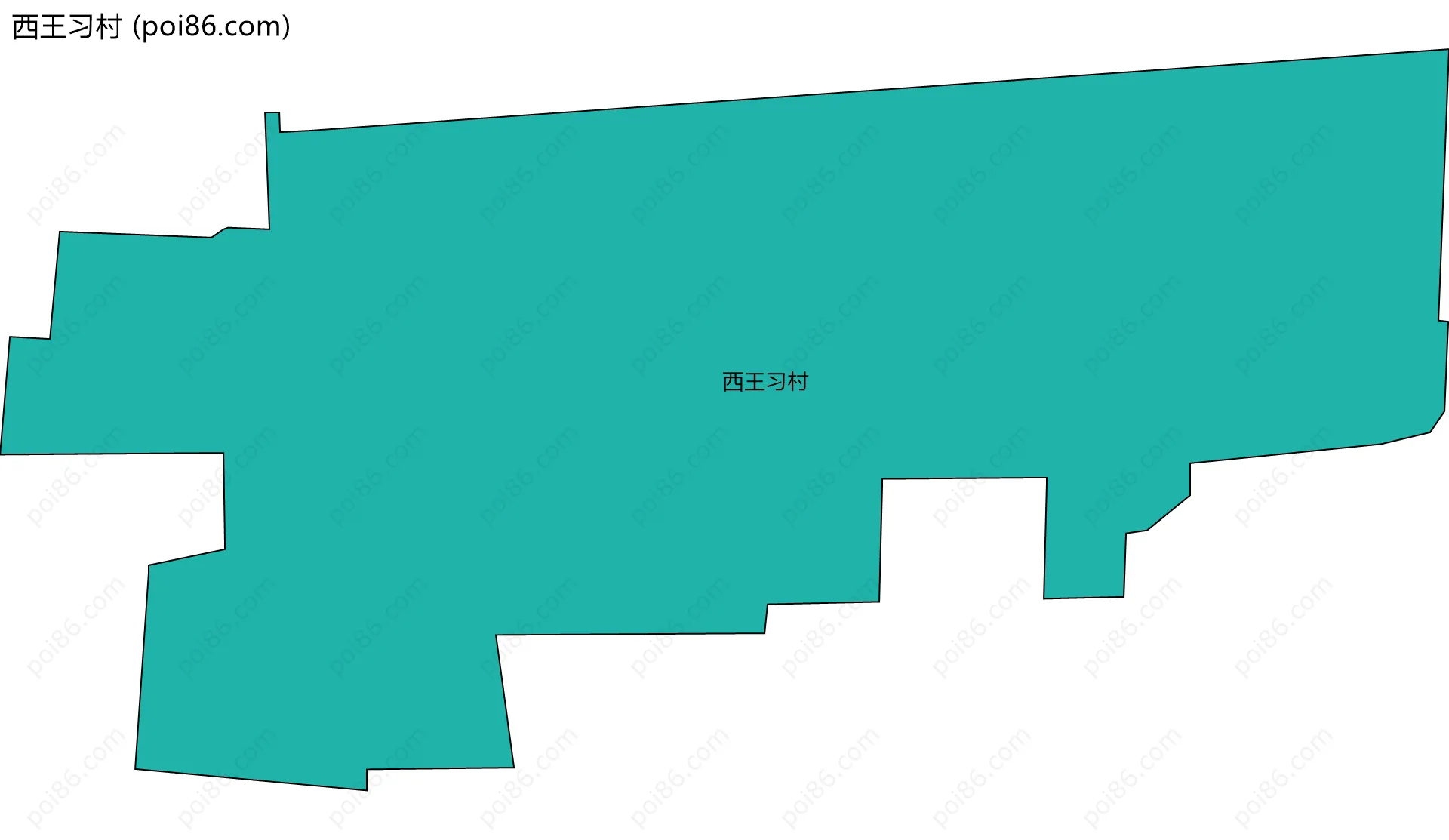 西王习村边界地图