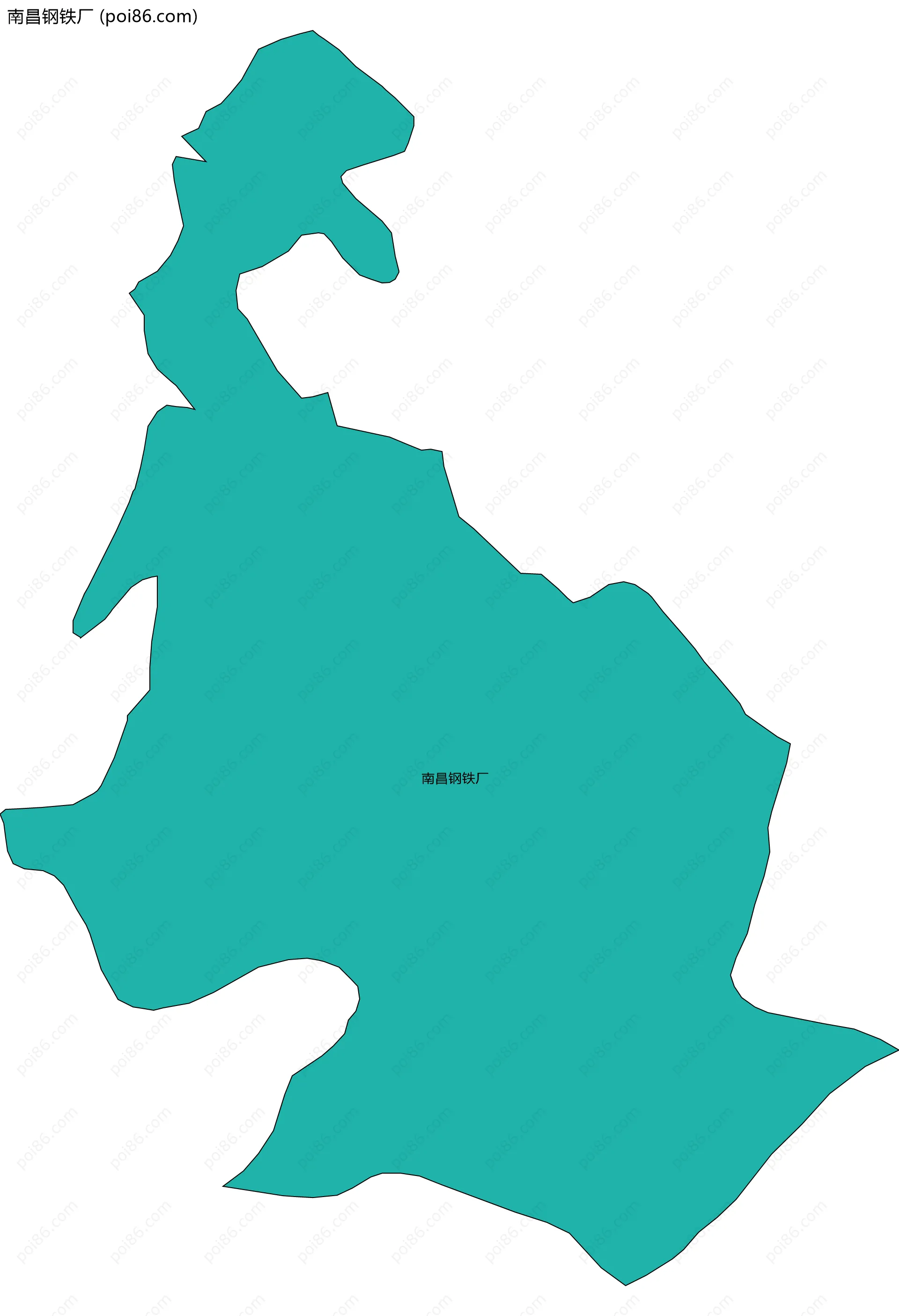 南昌钢铁厂边界地图