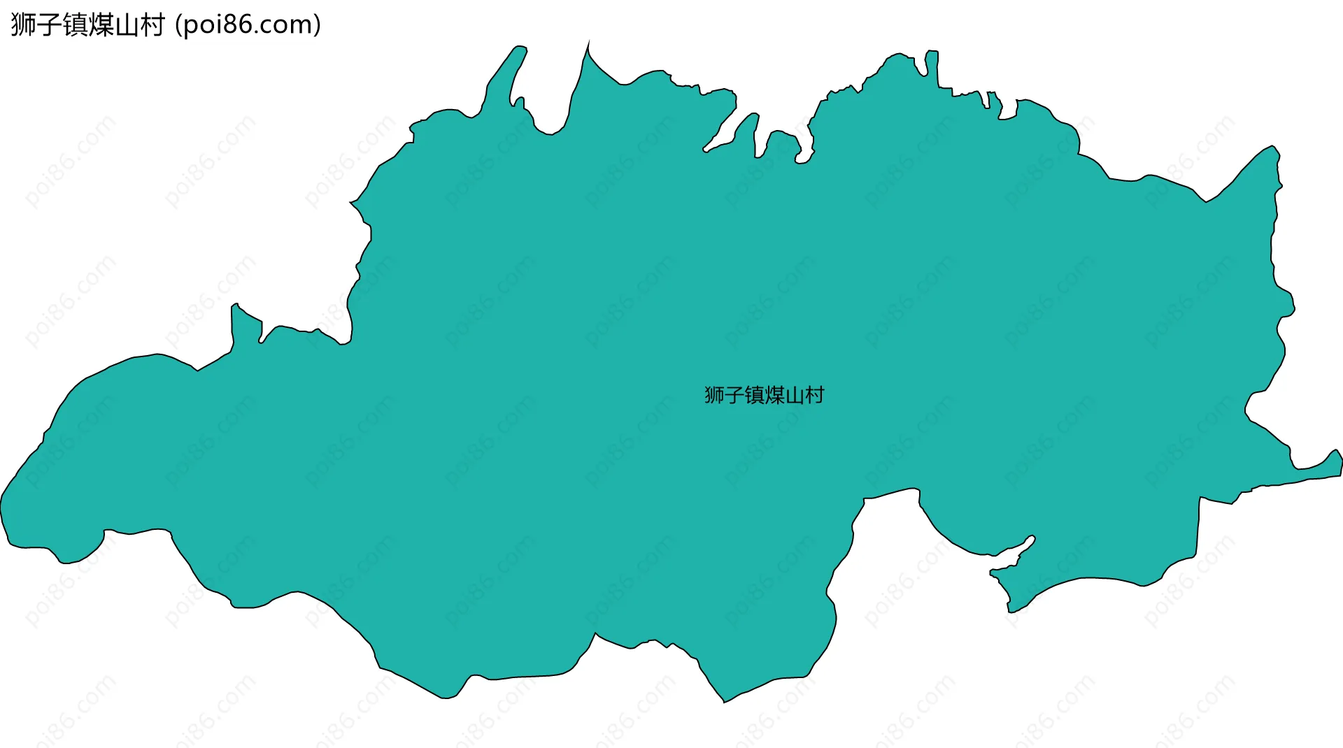 狮子镇煤山村边界地图