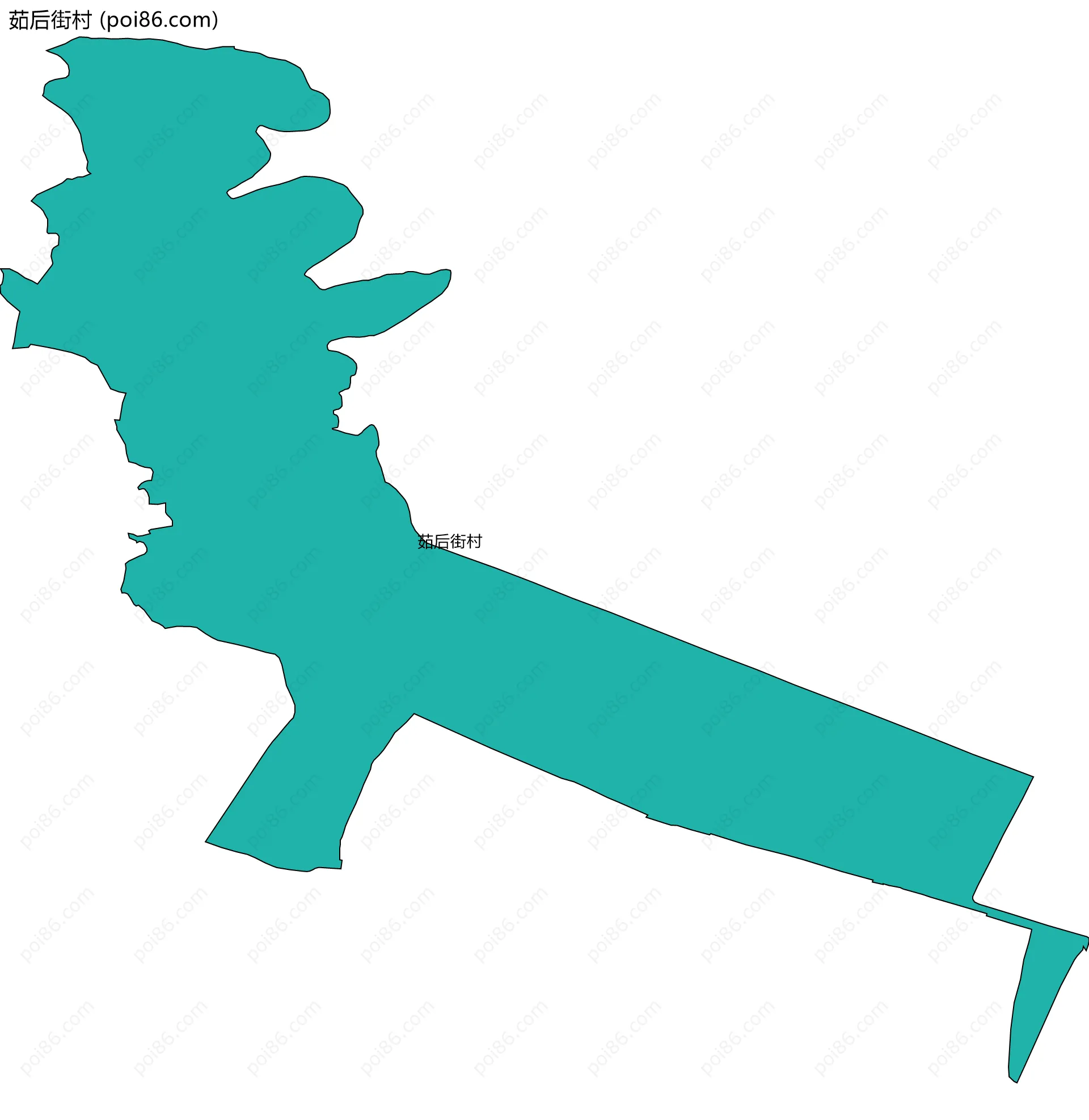 茹后街村边界地图