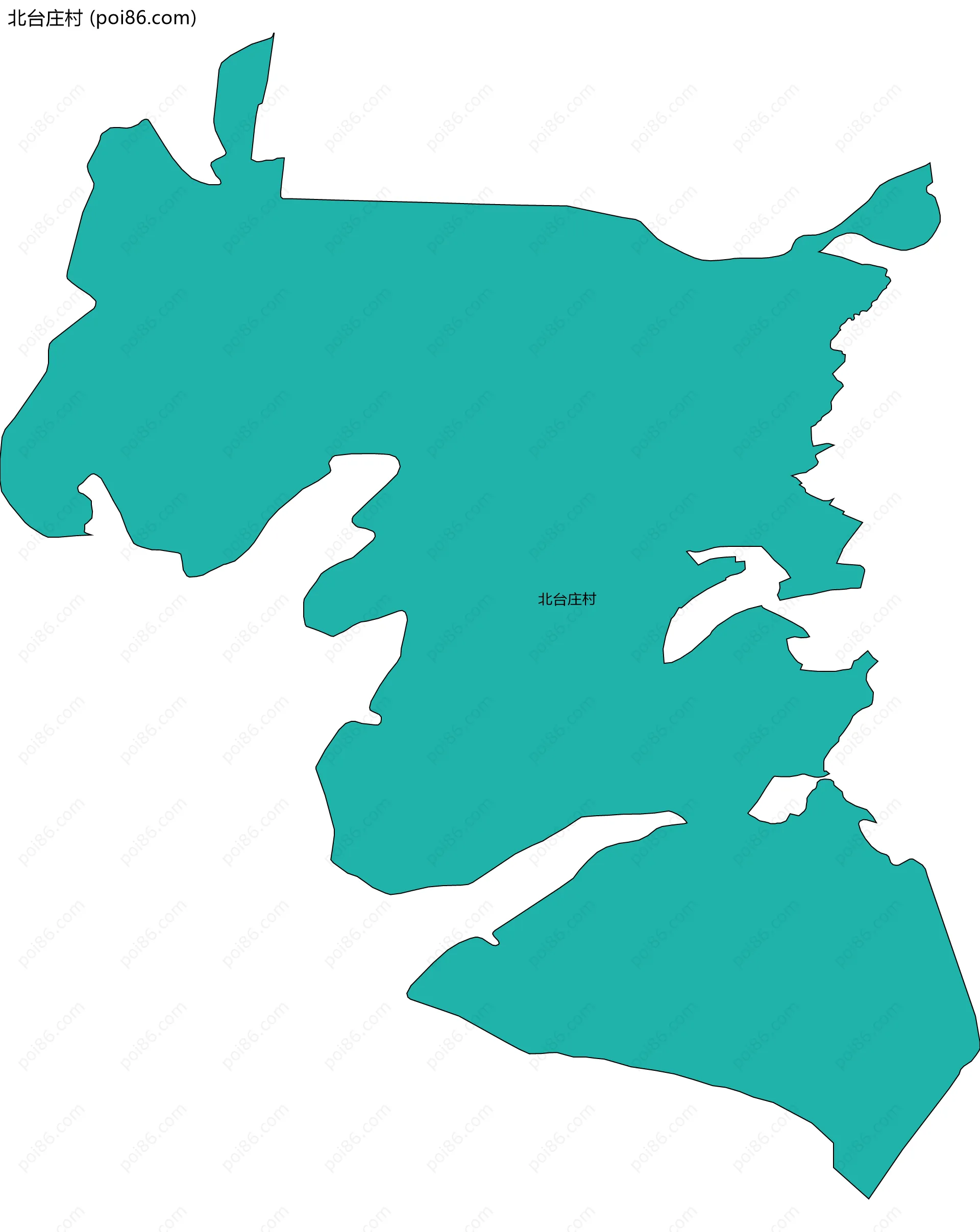 北台庄村边界地图