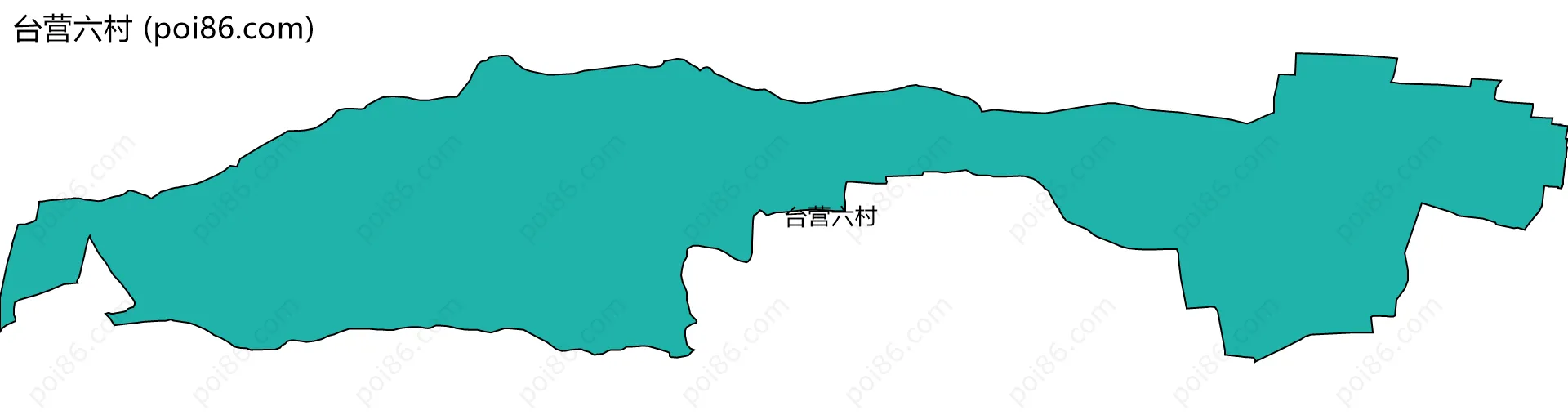 台营六村边界地图