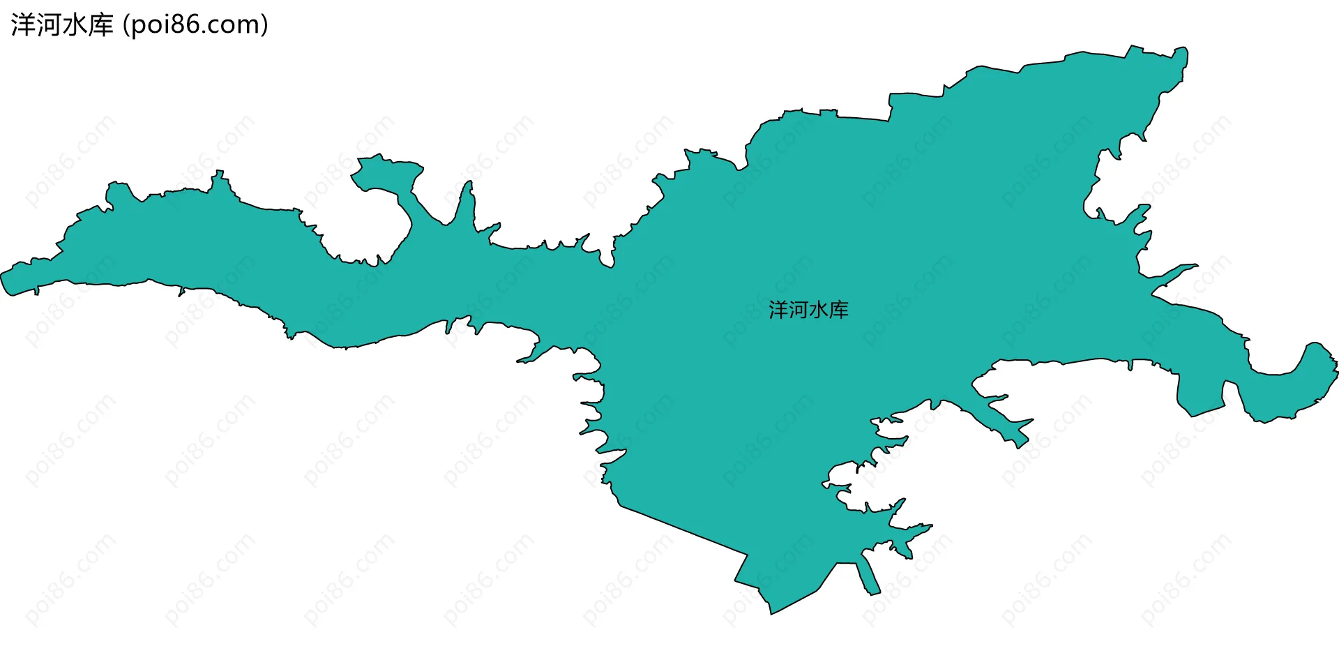 洋河水库边界地图