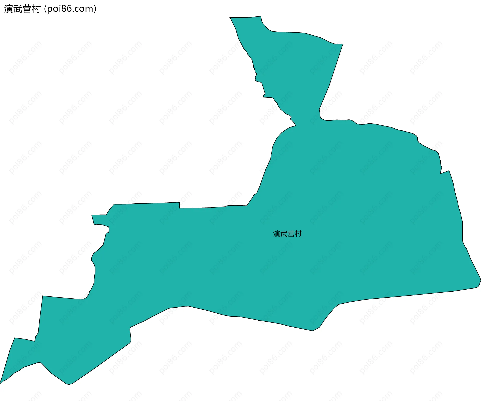演武营村边界地图