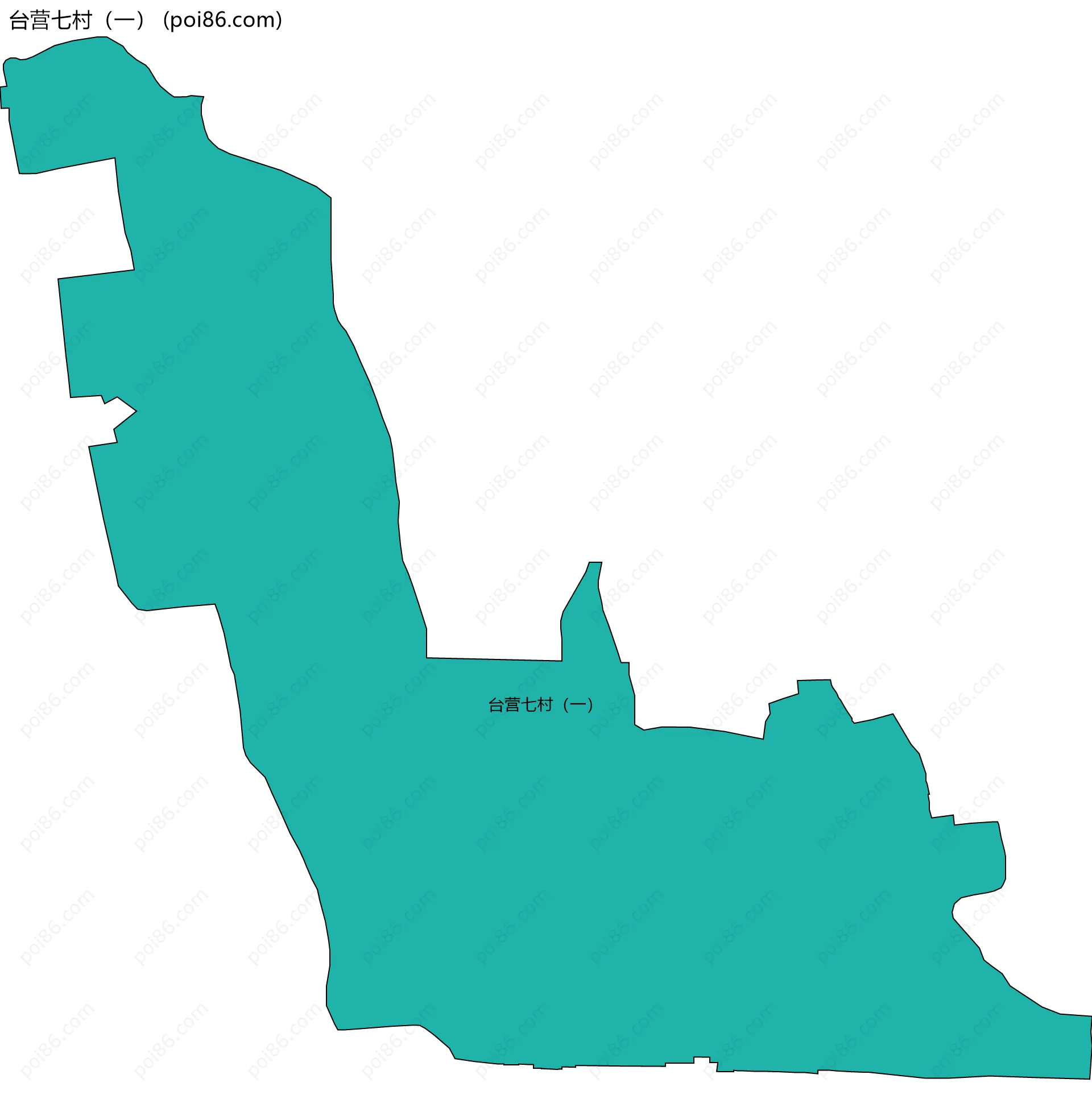台营七村（一）边界地图