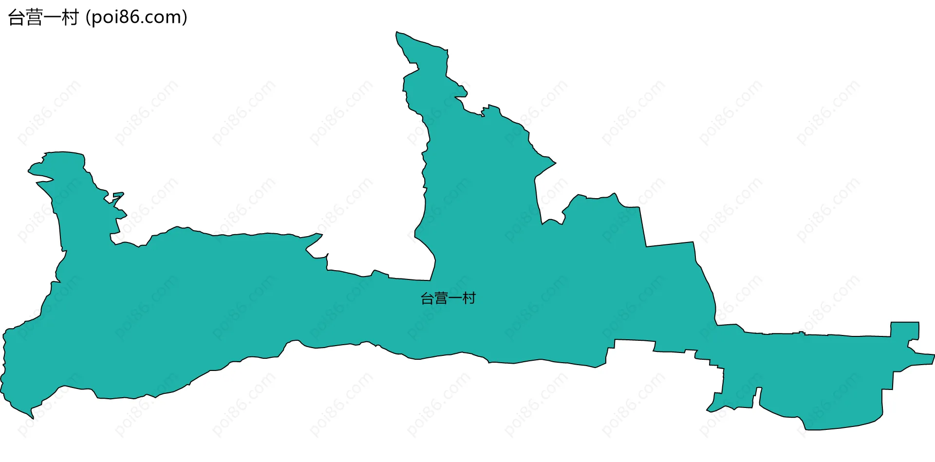 台营一村边界地图