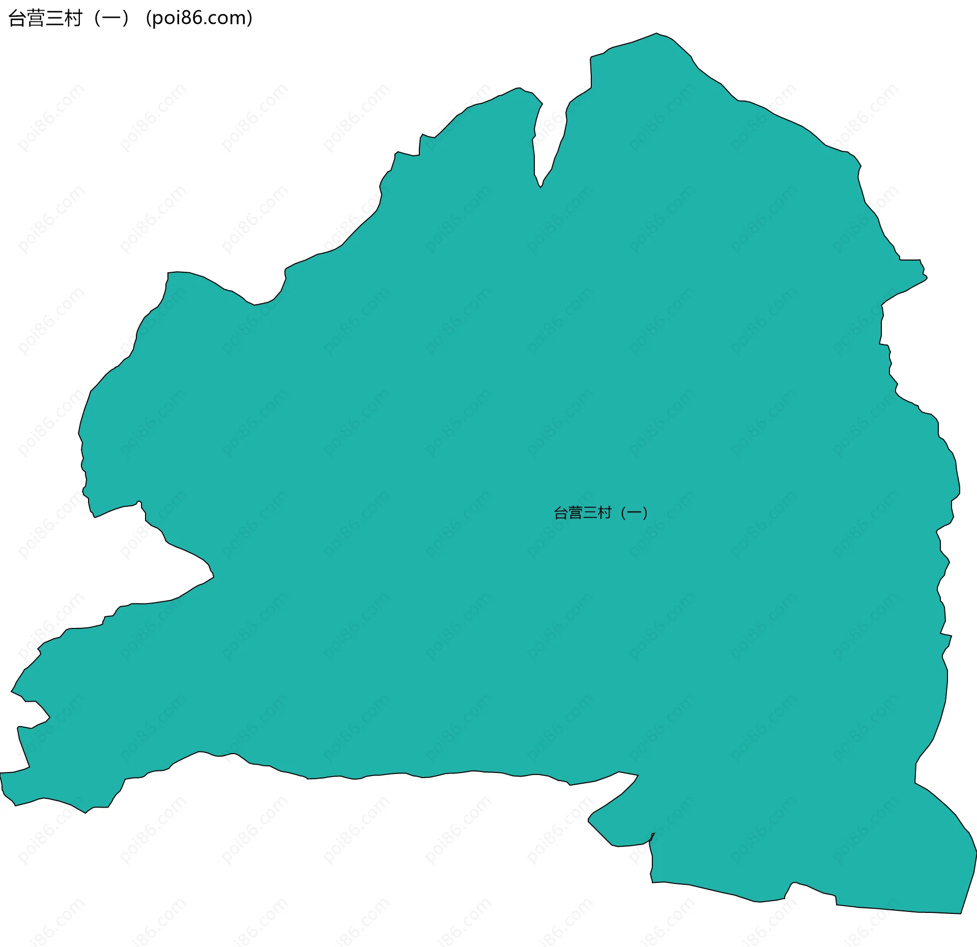 台营三村（一）边界地图