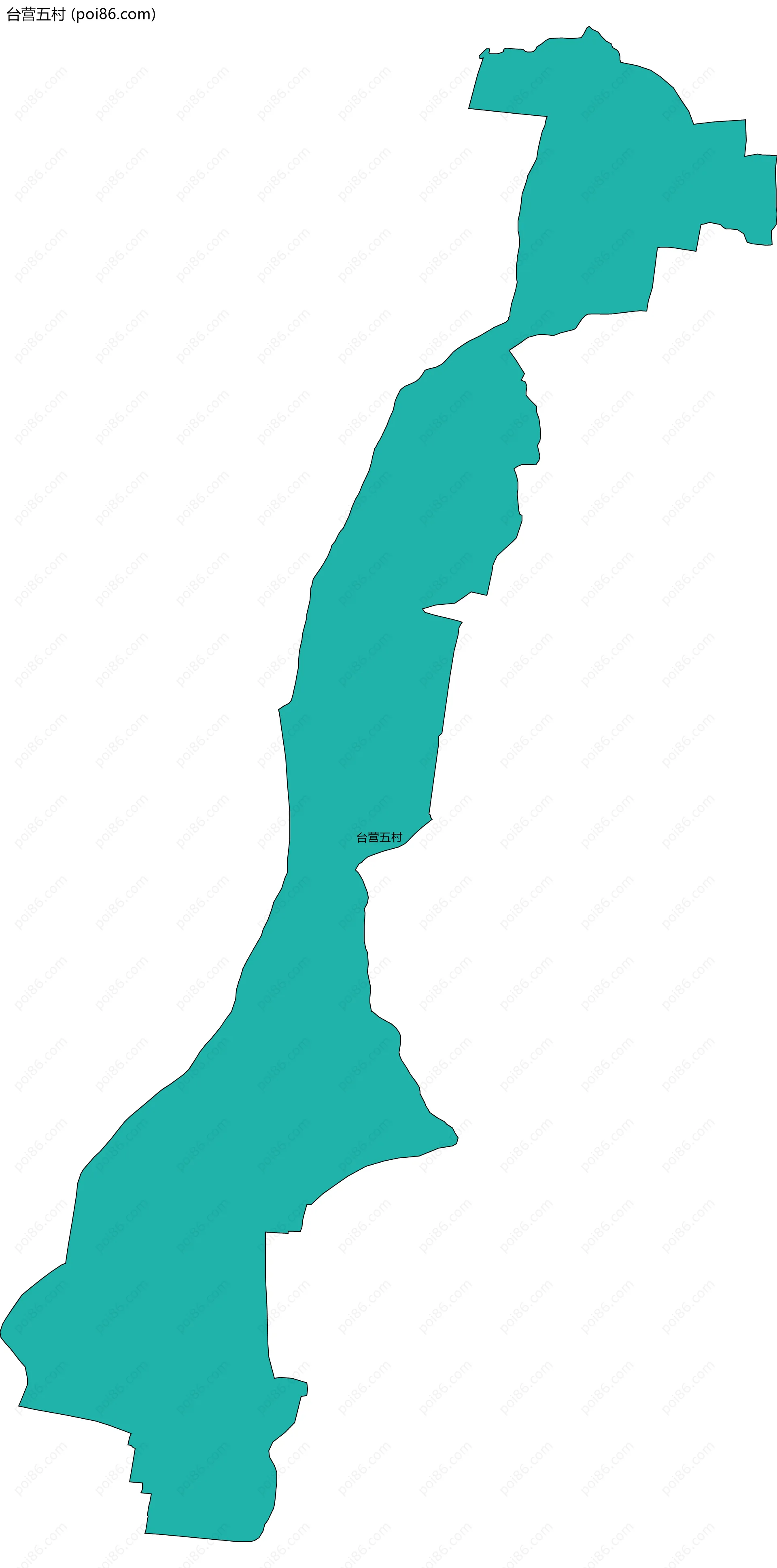 台营五村边界地图