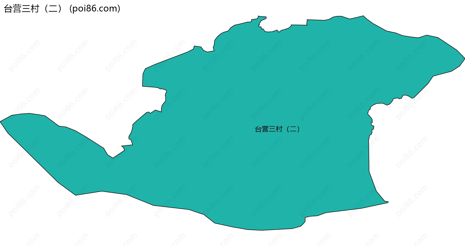 台营三村（二）边界地图