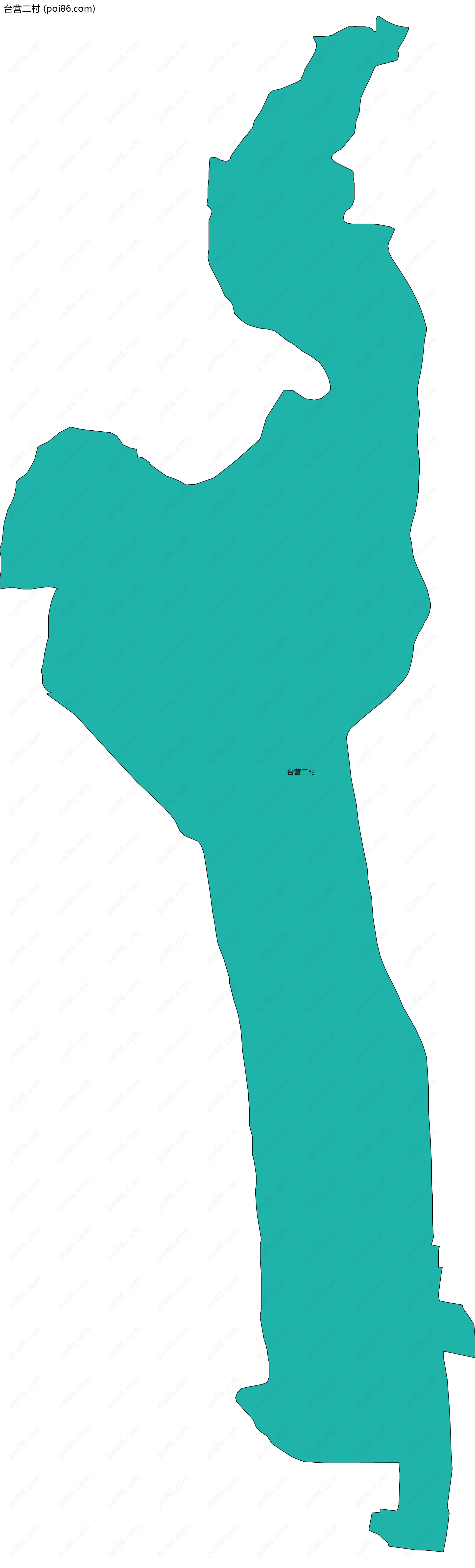 台营二村边界地图