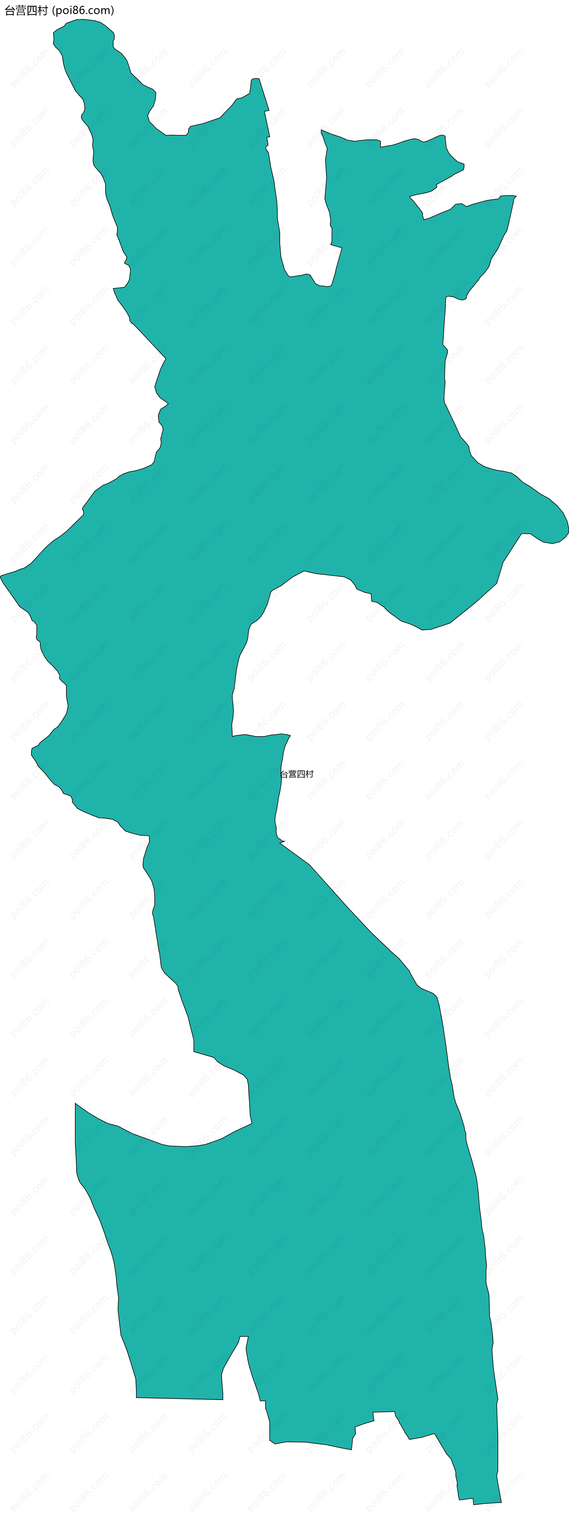 台营四村边界地图