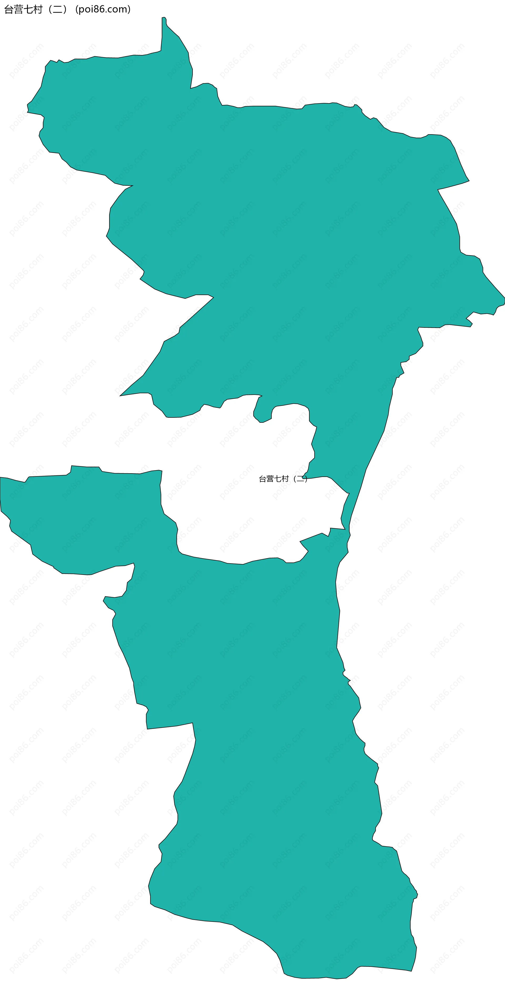 台营七村（二）边界地图