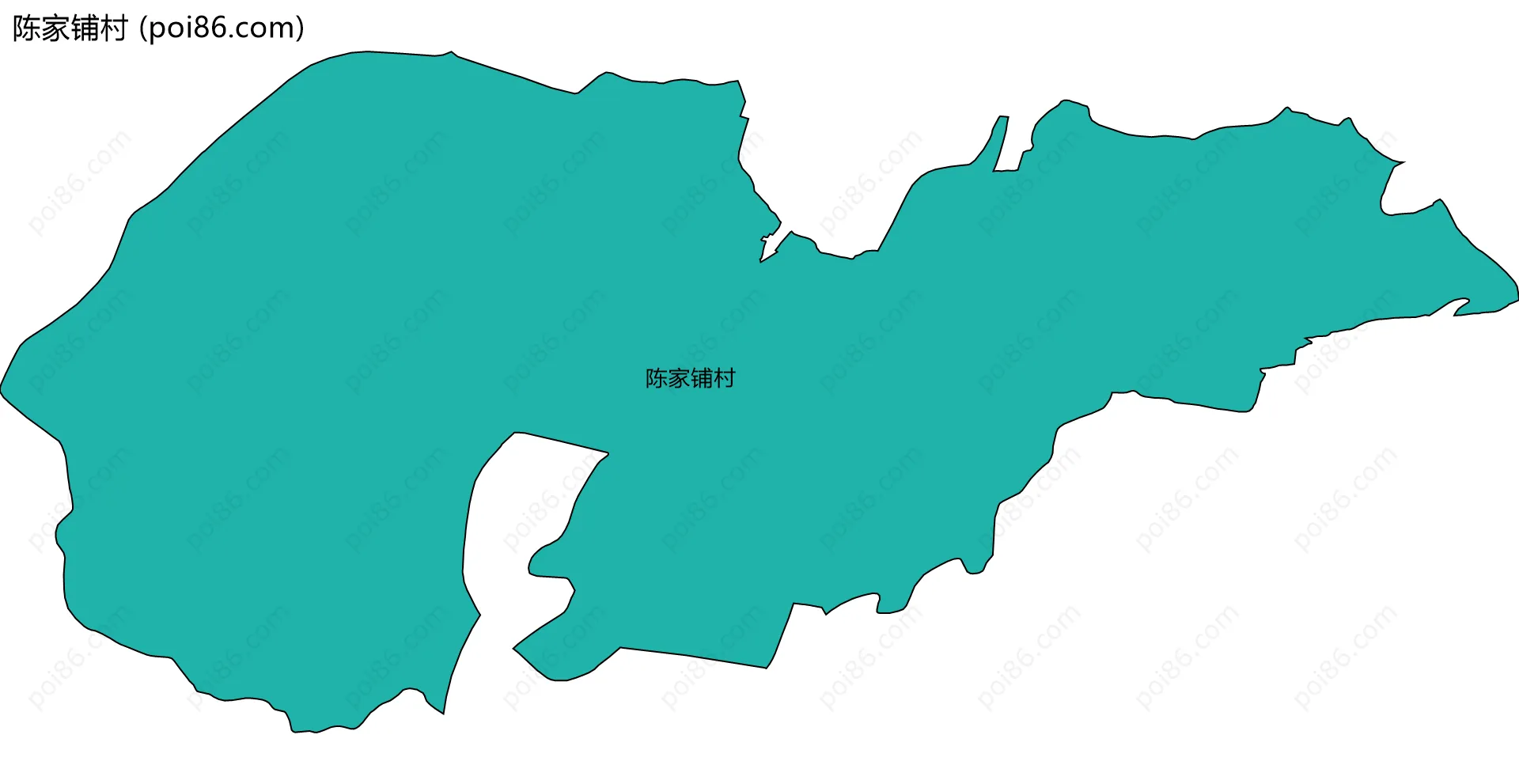 陈家铺村边界地图