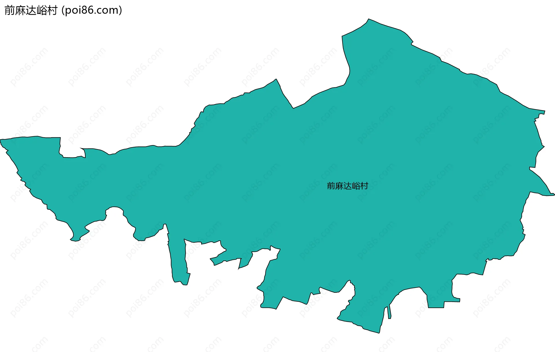 前麻达峪村边界地图