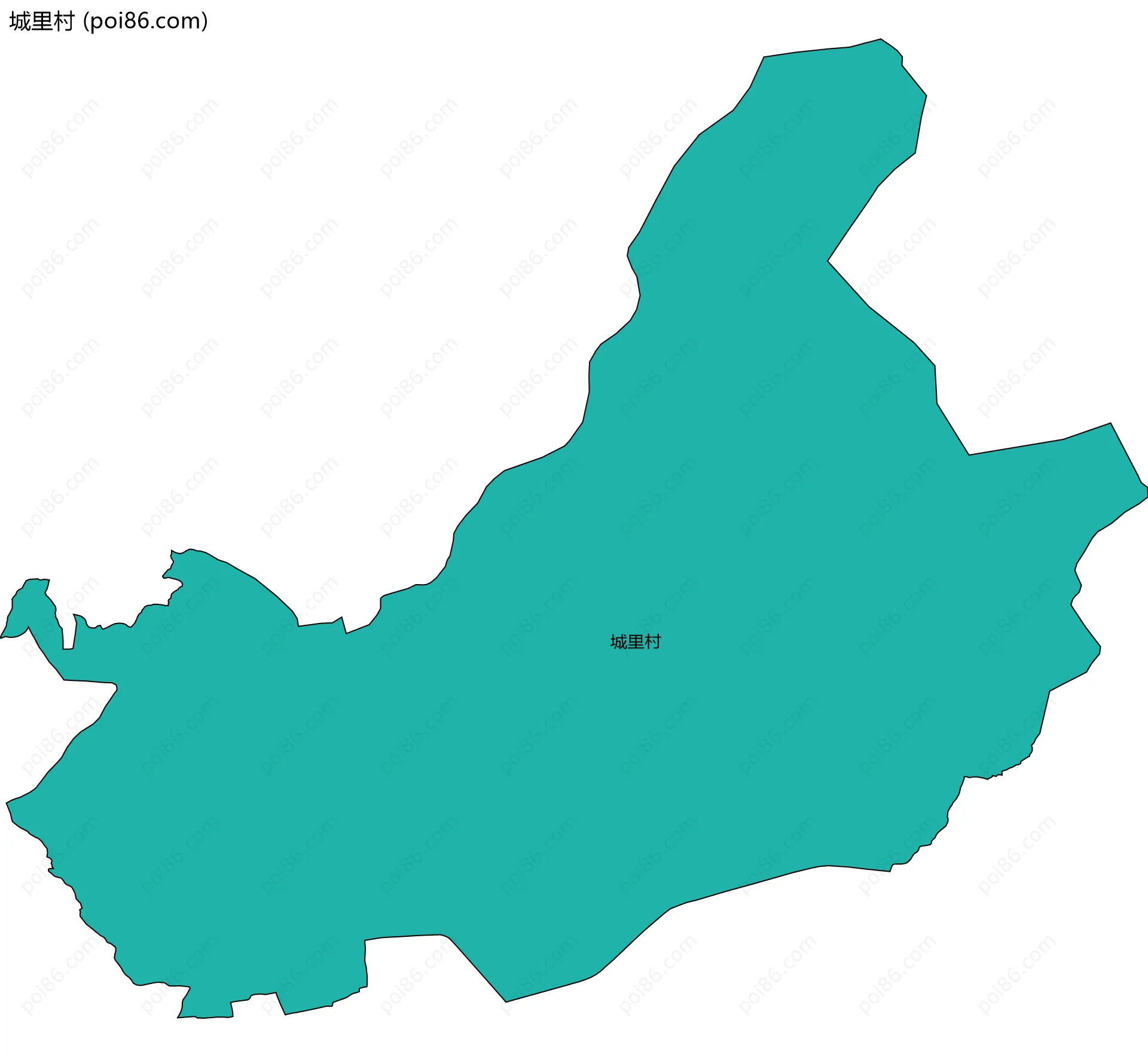 城里村边界地图