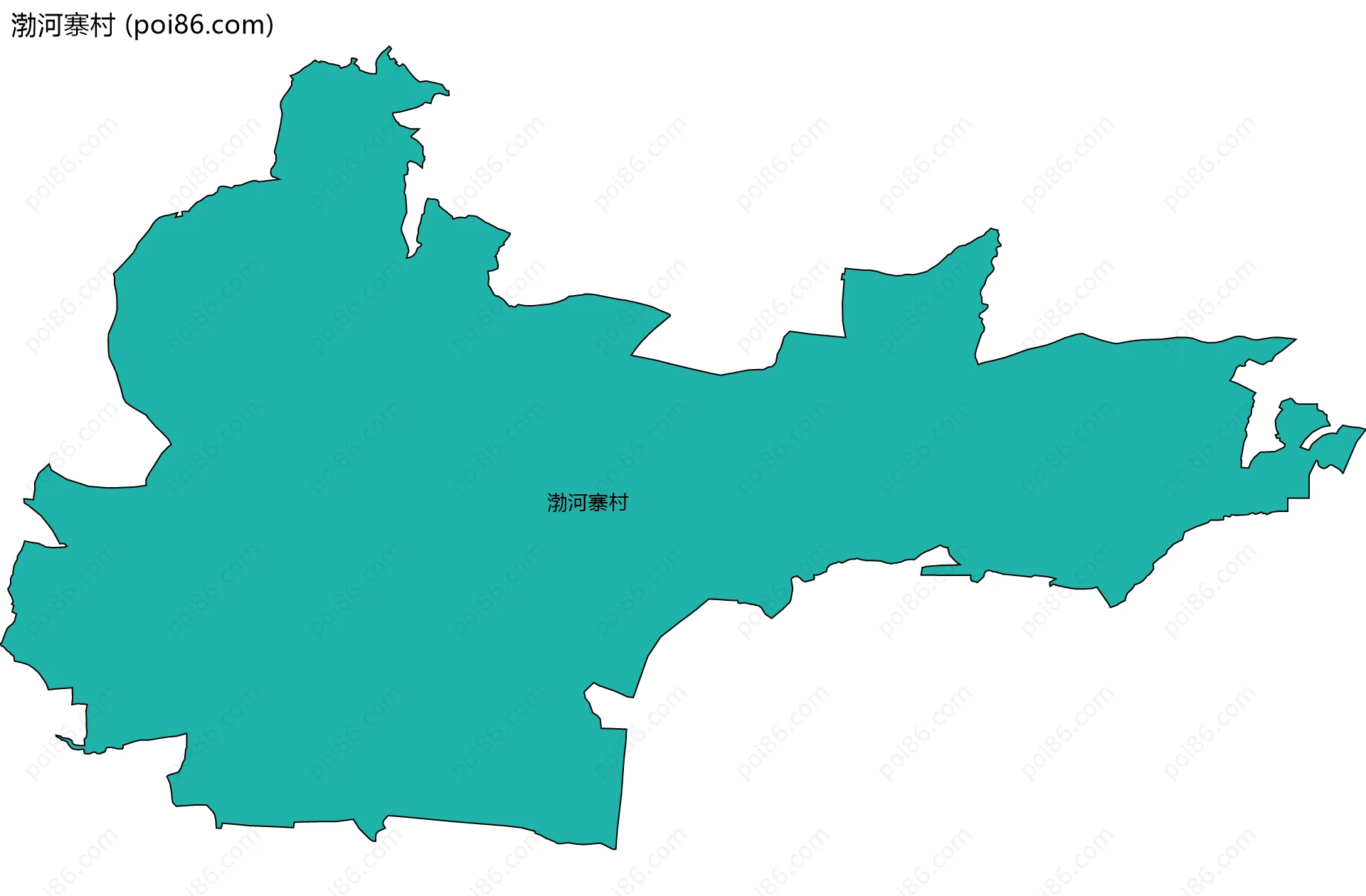 渤河寨村边界地图