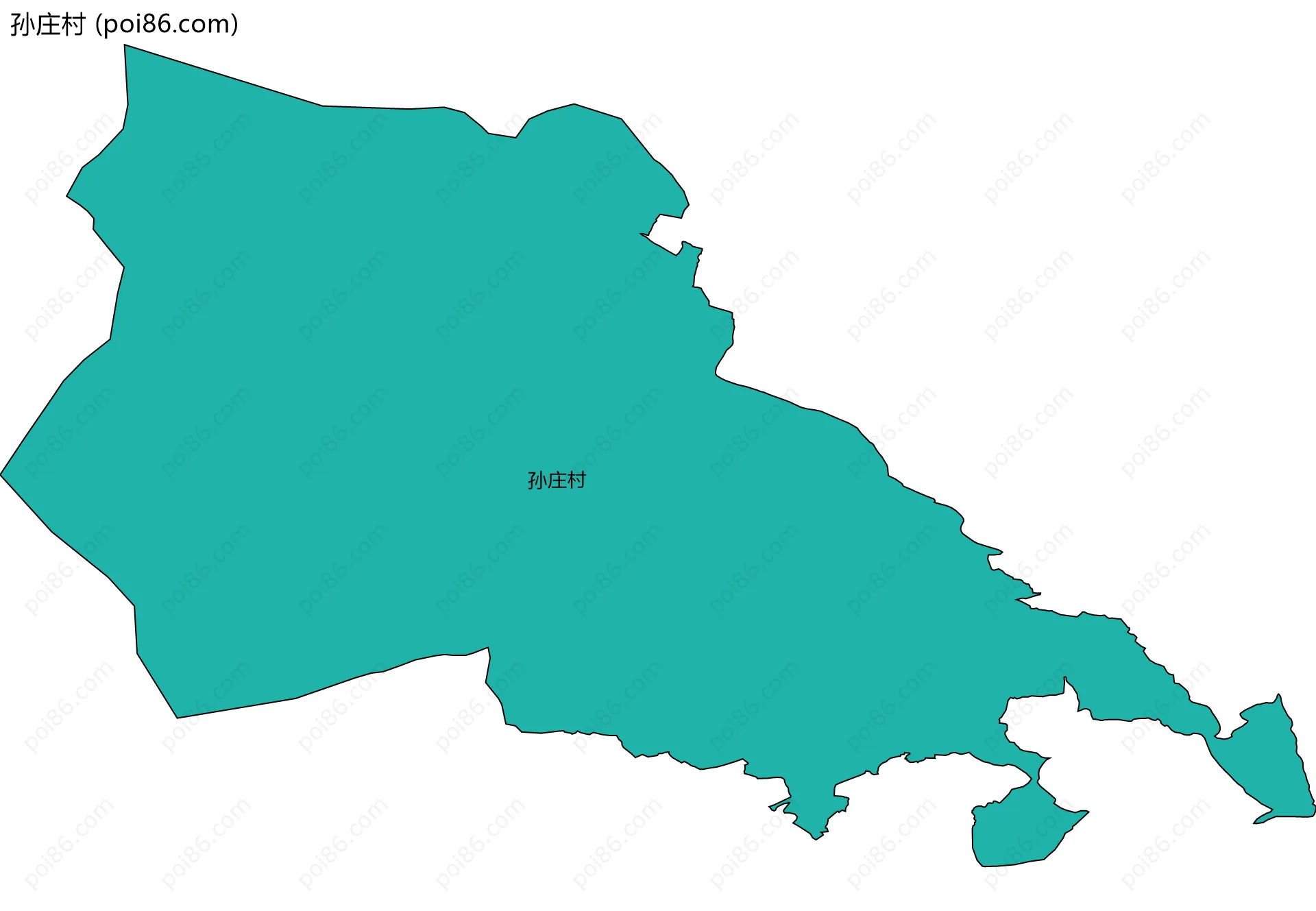 孙庄村边界地图