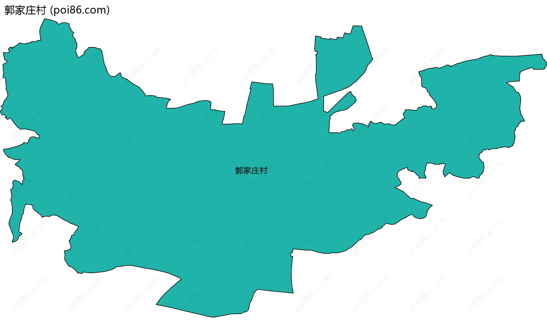 郭家庄村边界地图