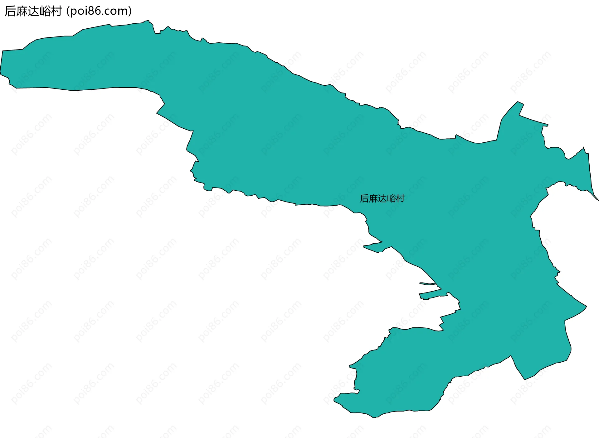 后麻达峪村边界地图