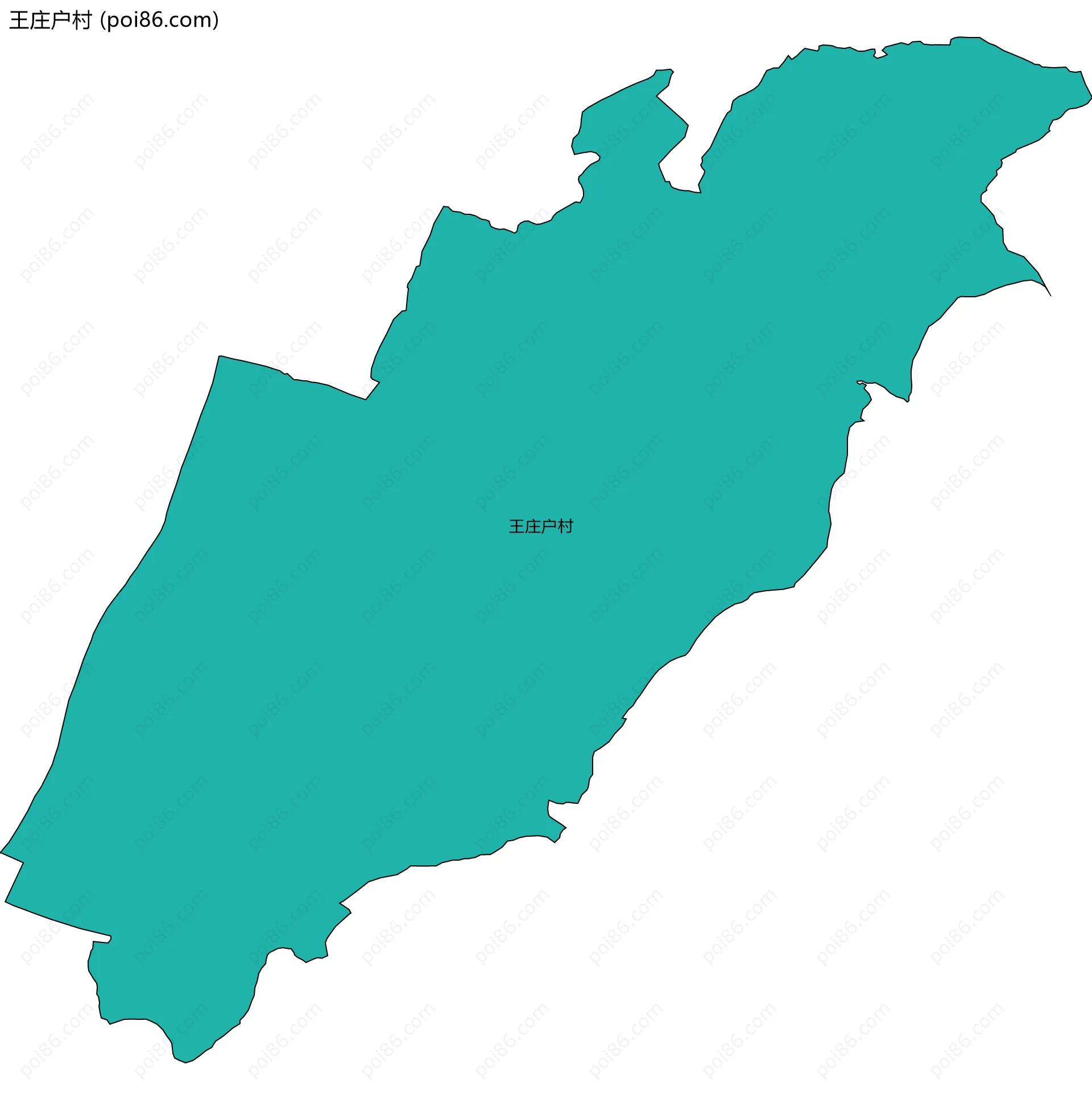 王庄户村边界地图