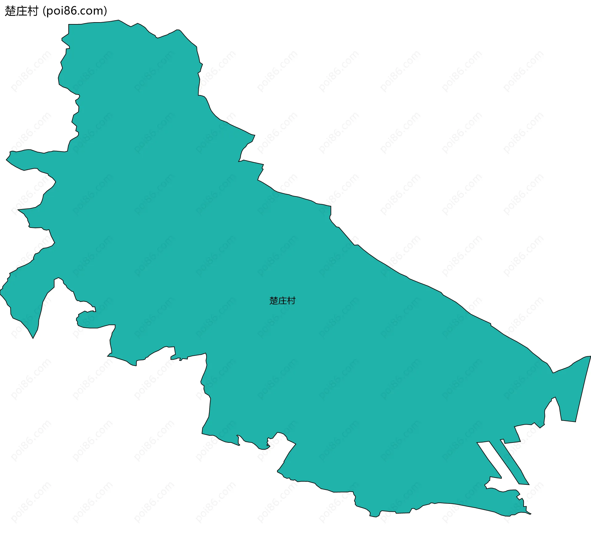 楚庄村边界地图