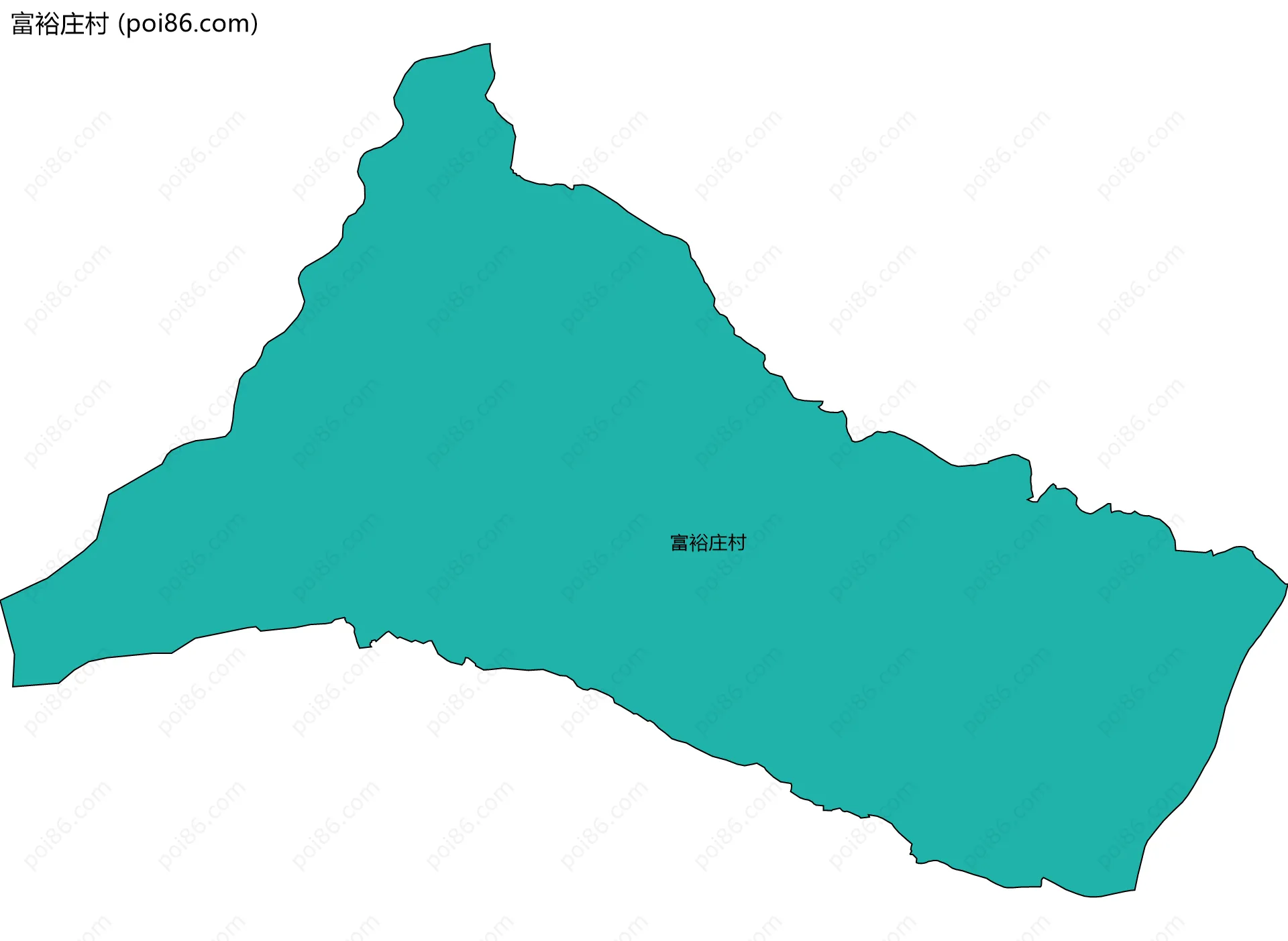 富裕庄村边界地图