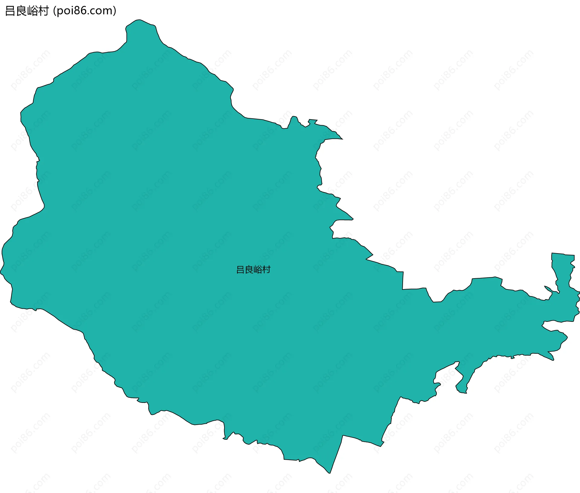 吕良峪村边界地图