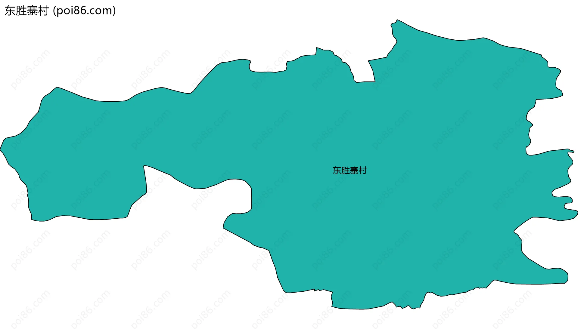 东胜寨村边界地图