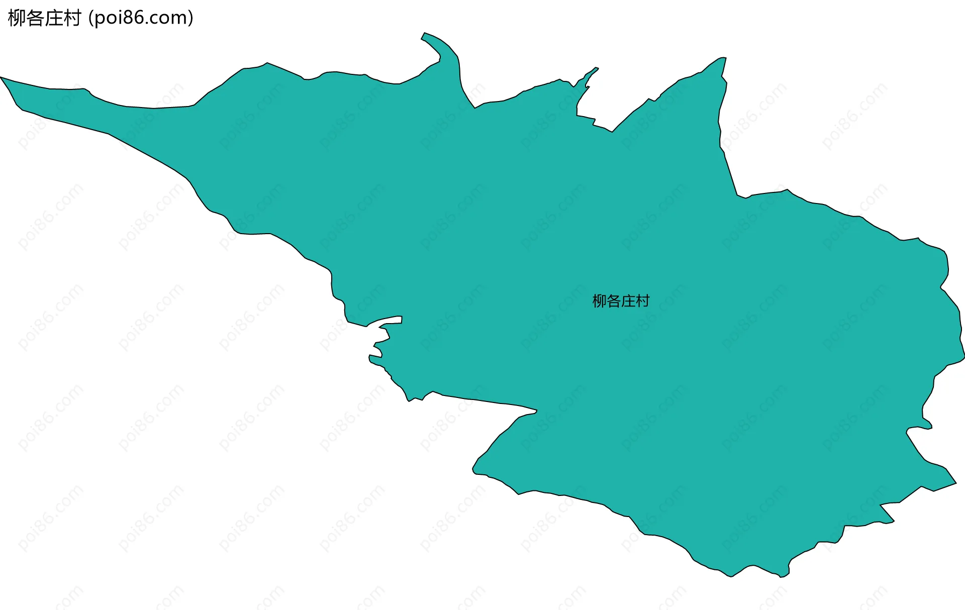 柳各庄村边界地图