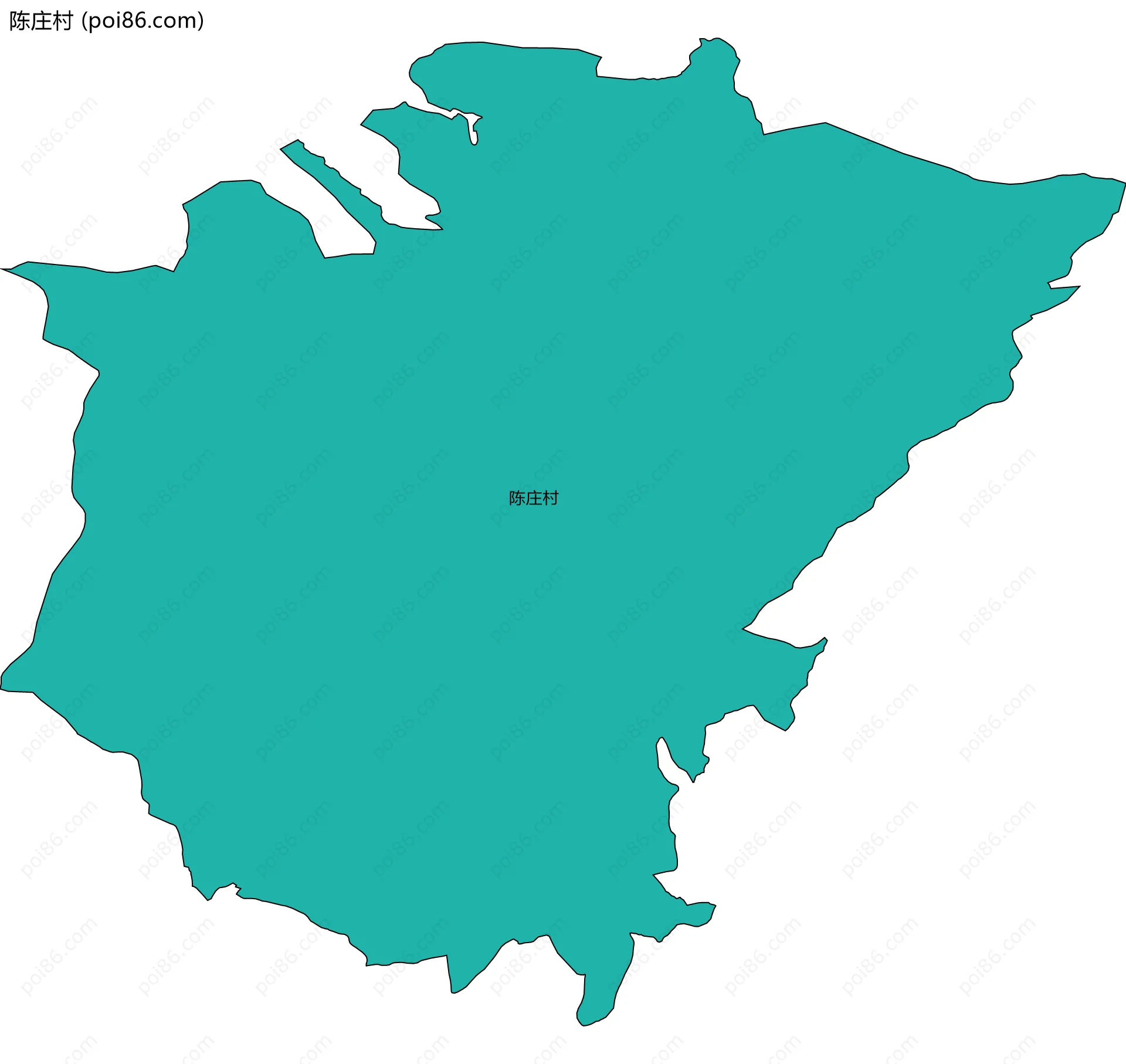 陈庄村边界地图