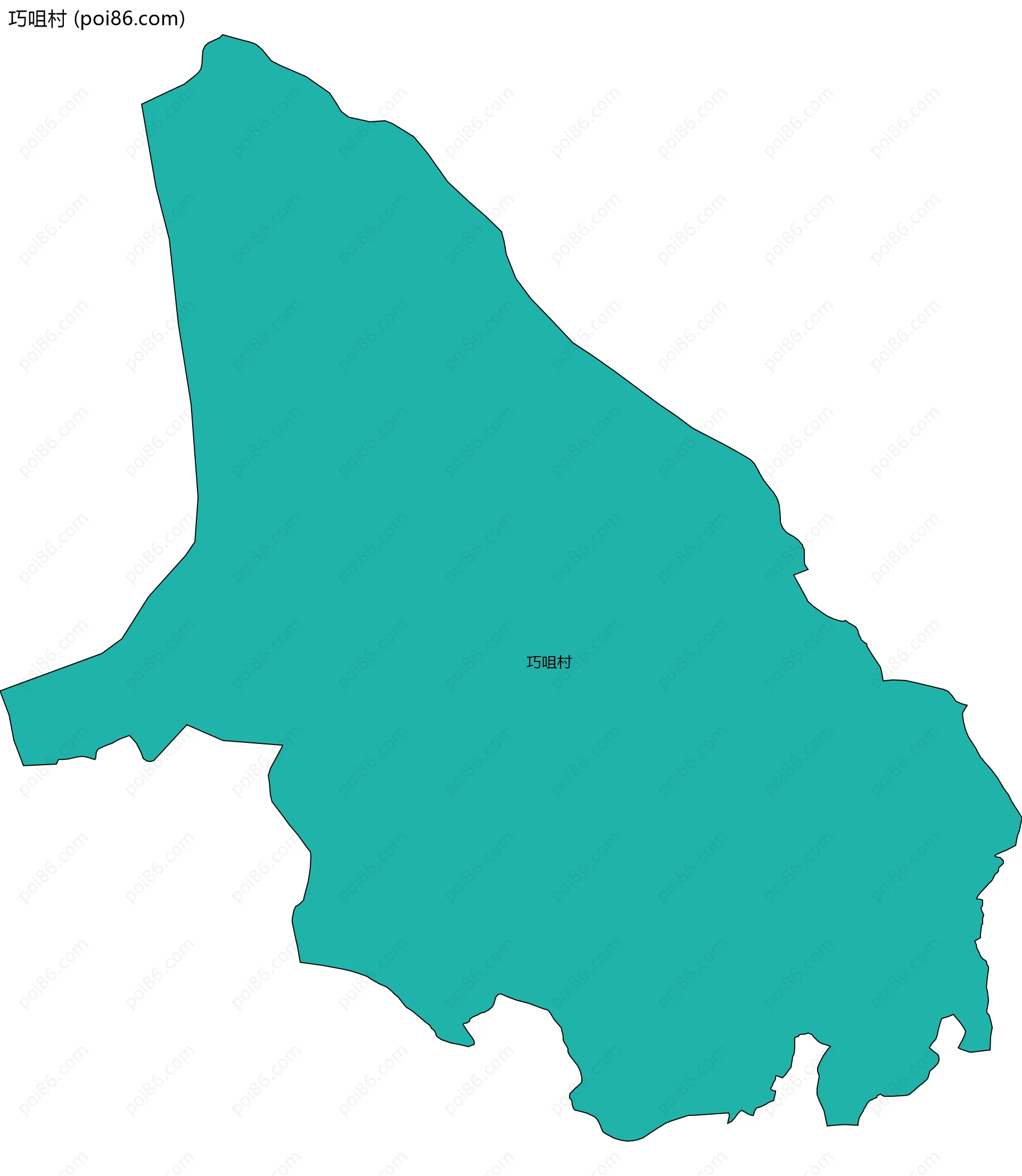 巧咀村边界地图