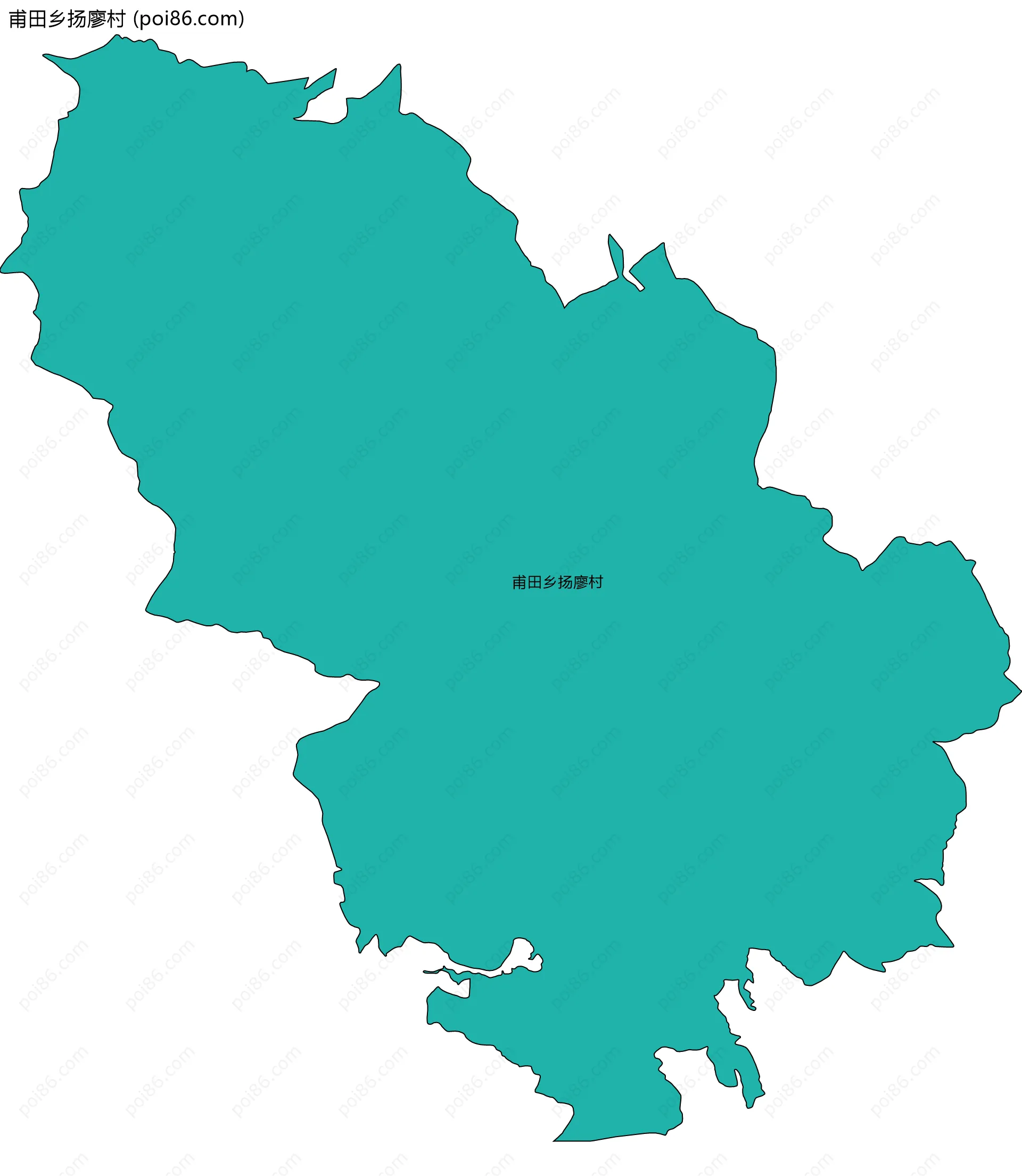 甫田乡扬廖村边界地图