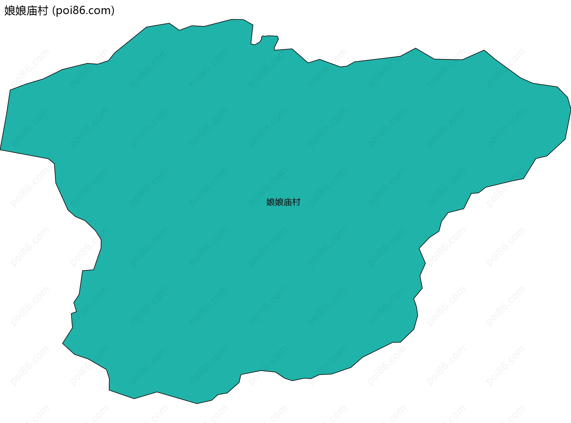 娘娘庙村边界地图