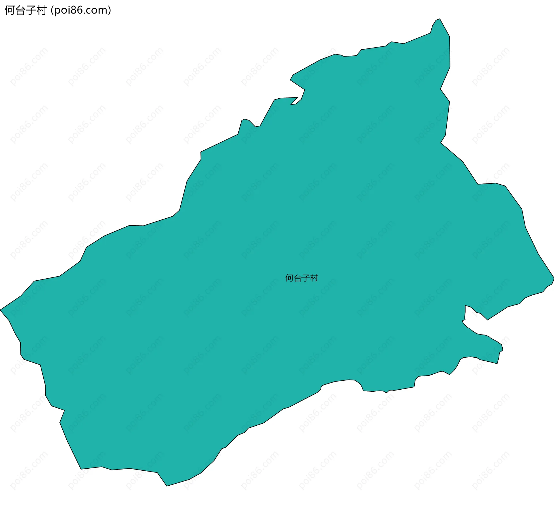 何台子村边界地图