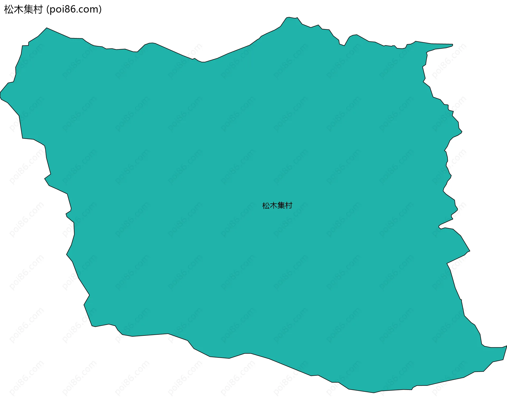 松木集村边界地图