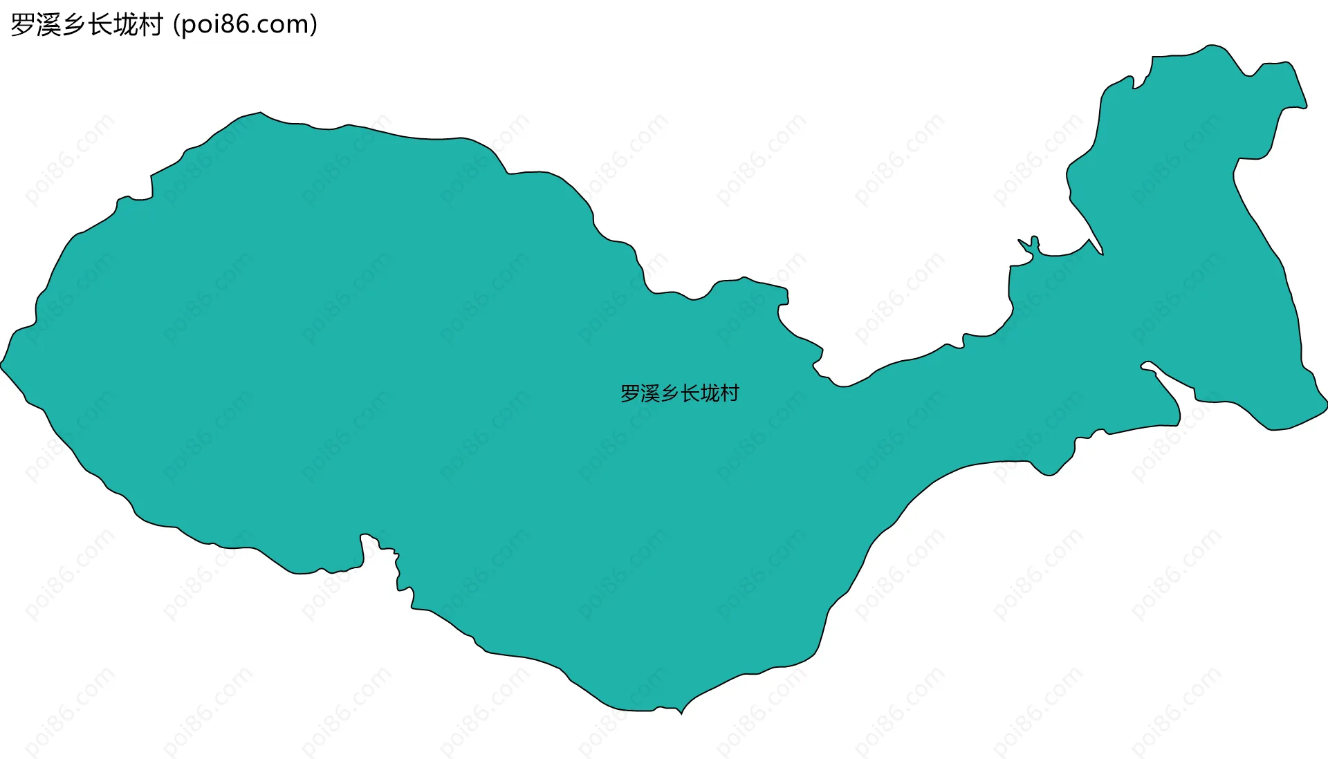 罗溪乡长垅村边界地图