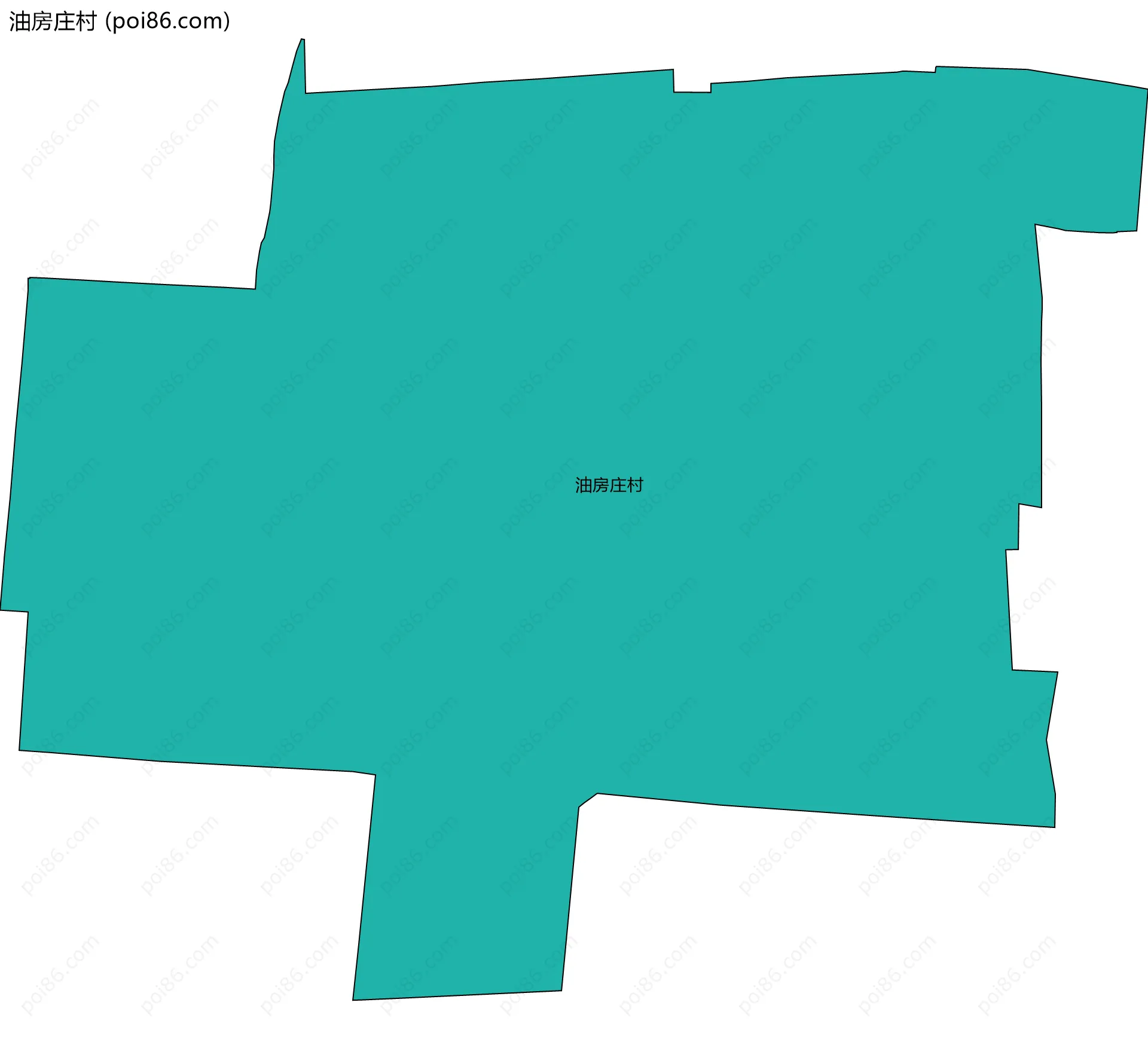油房庄村边界地图