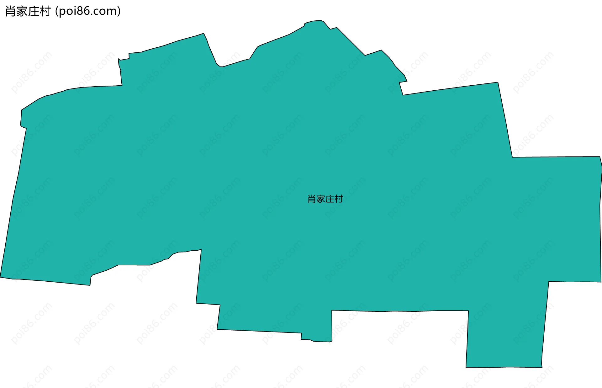 肖家庄村边界地图