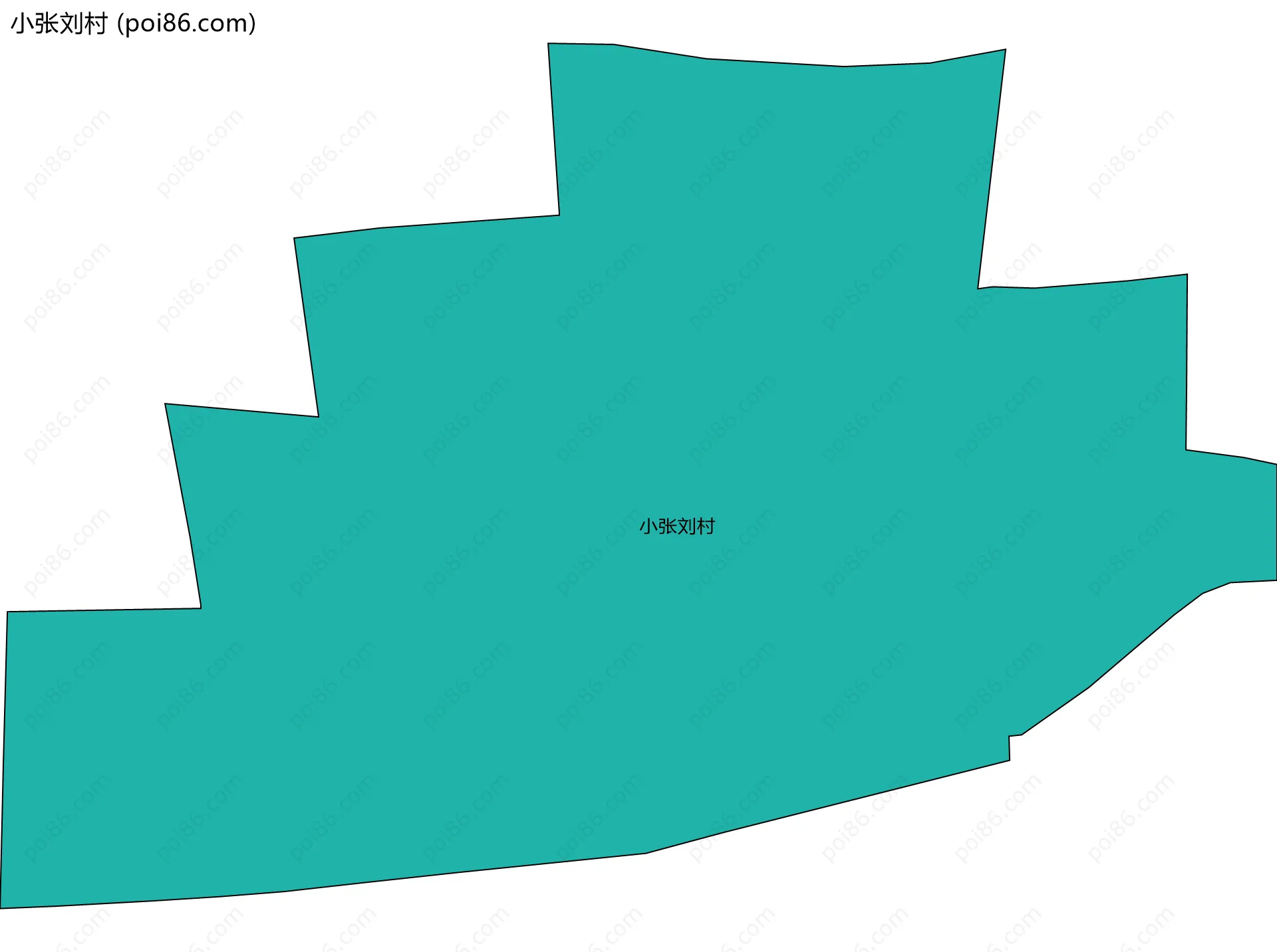 小张刘村边界地图