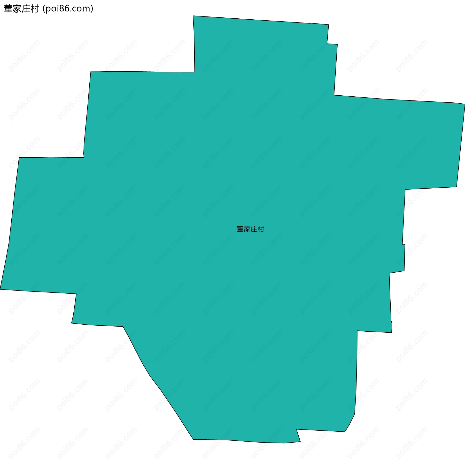 董家庄村边界地图