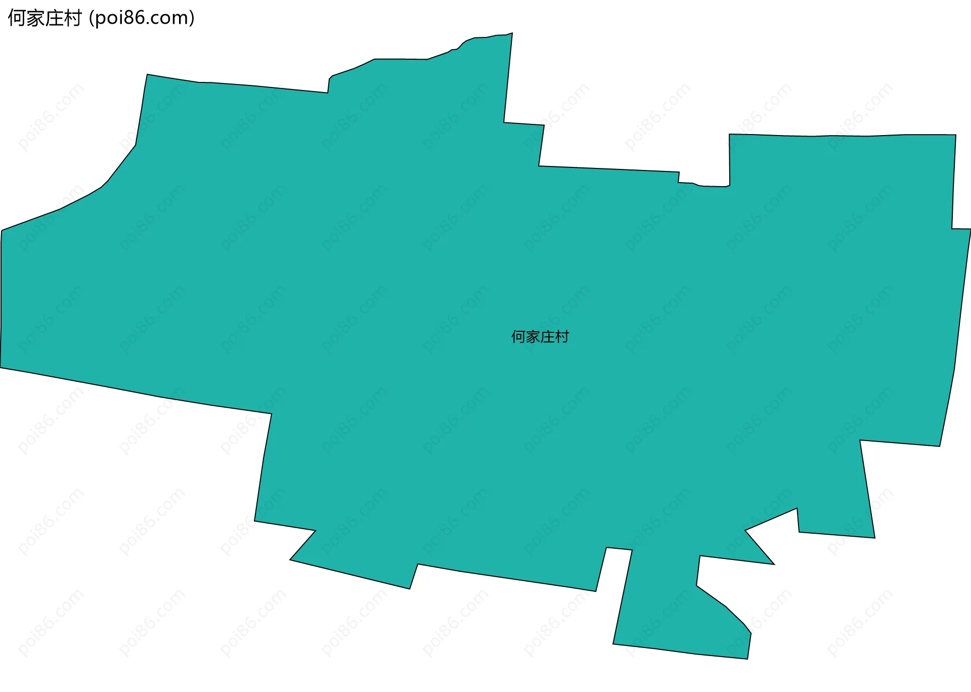 何家庄村边界地图