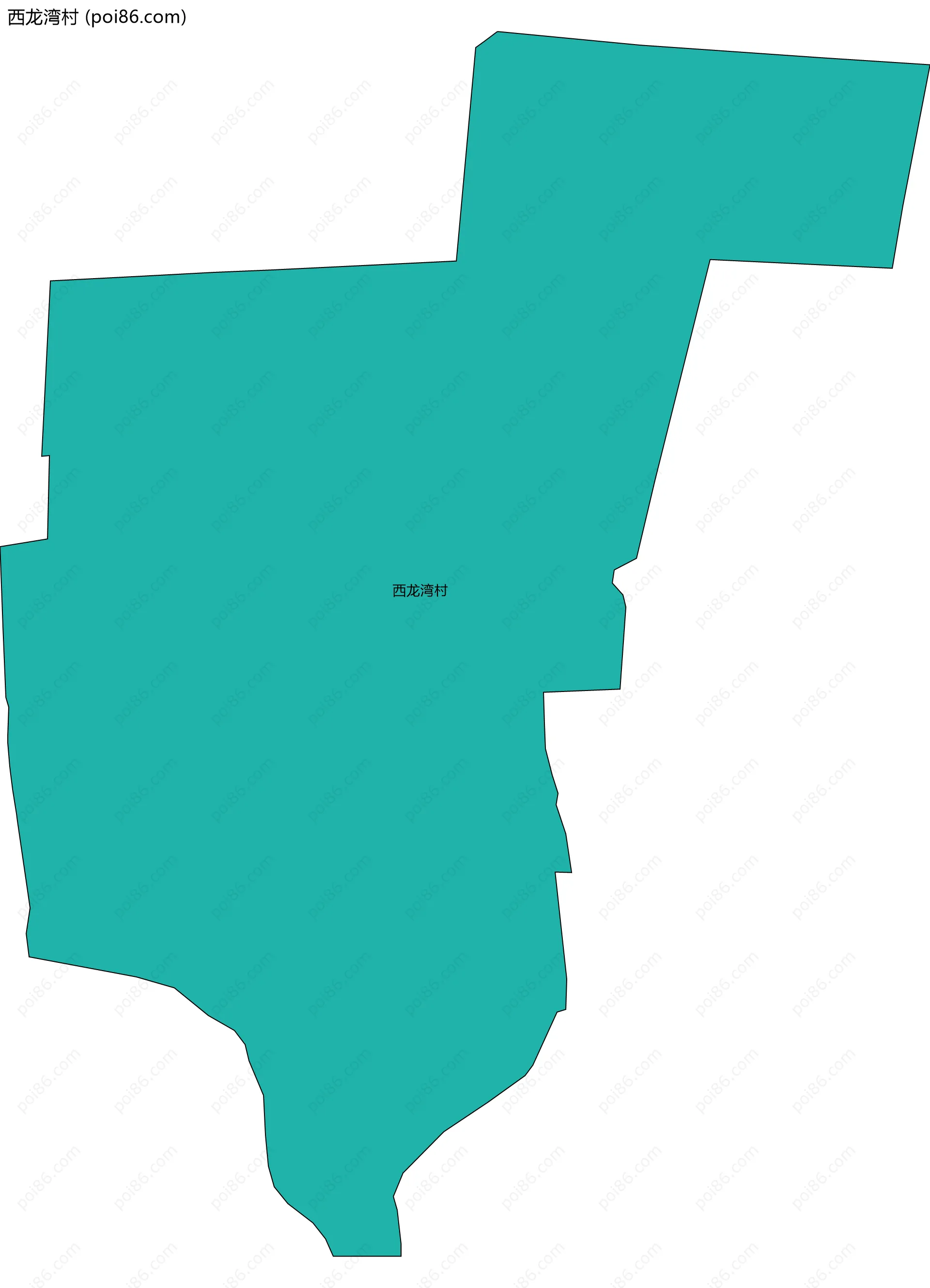西龙湾村边界地图