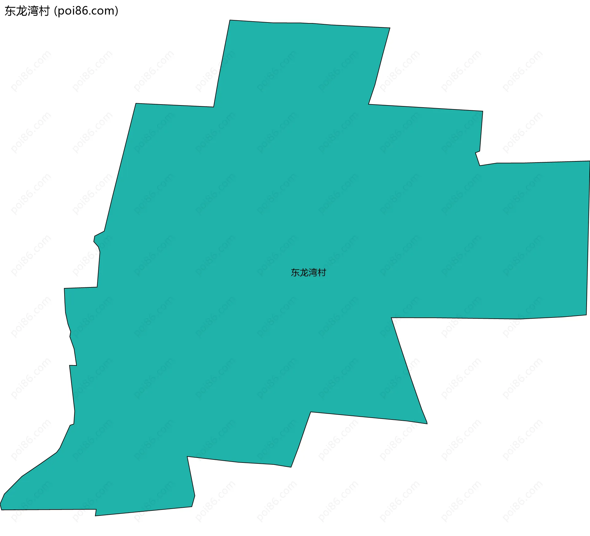 东龙湾村边界地图