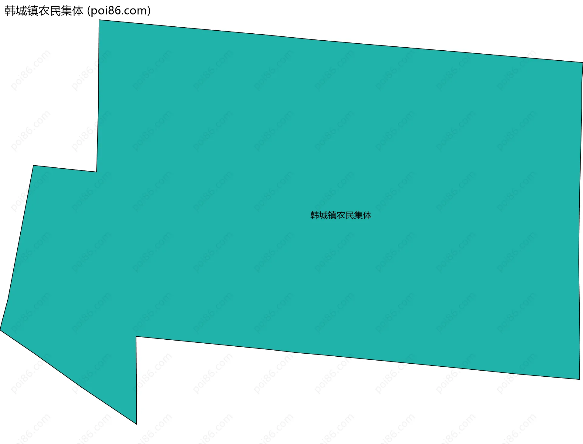 韩城镇农民集体边界地图