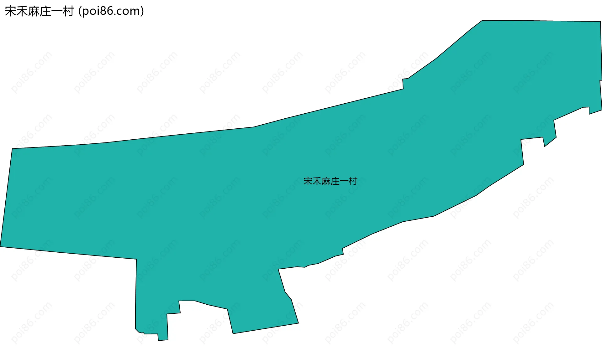 宋禾麻庄一村边界地图
