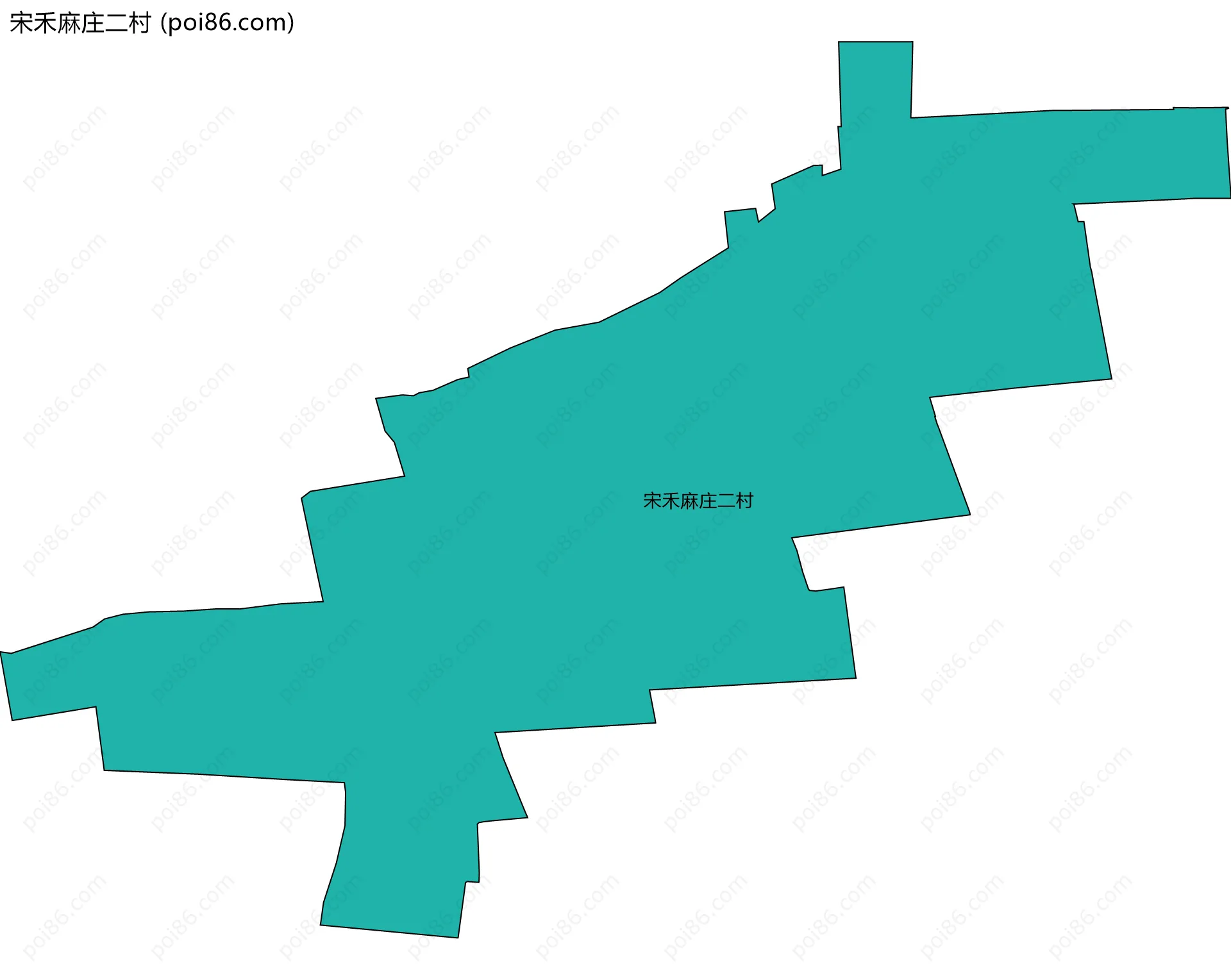 宋禾麻庄二村边界地图