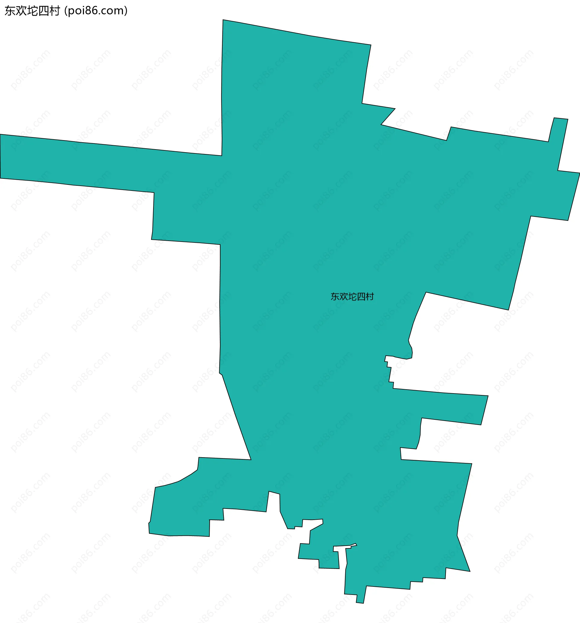 东欢坨四村边界地图