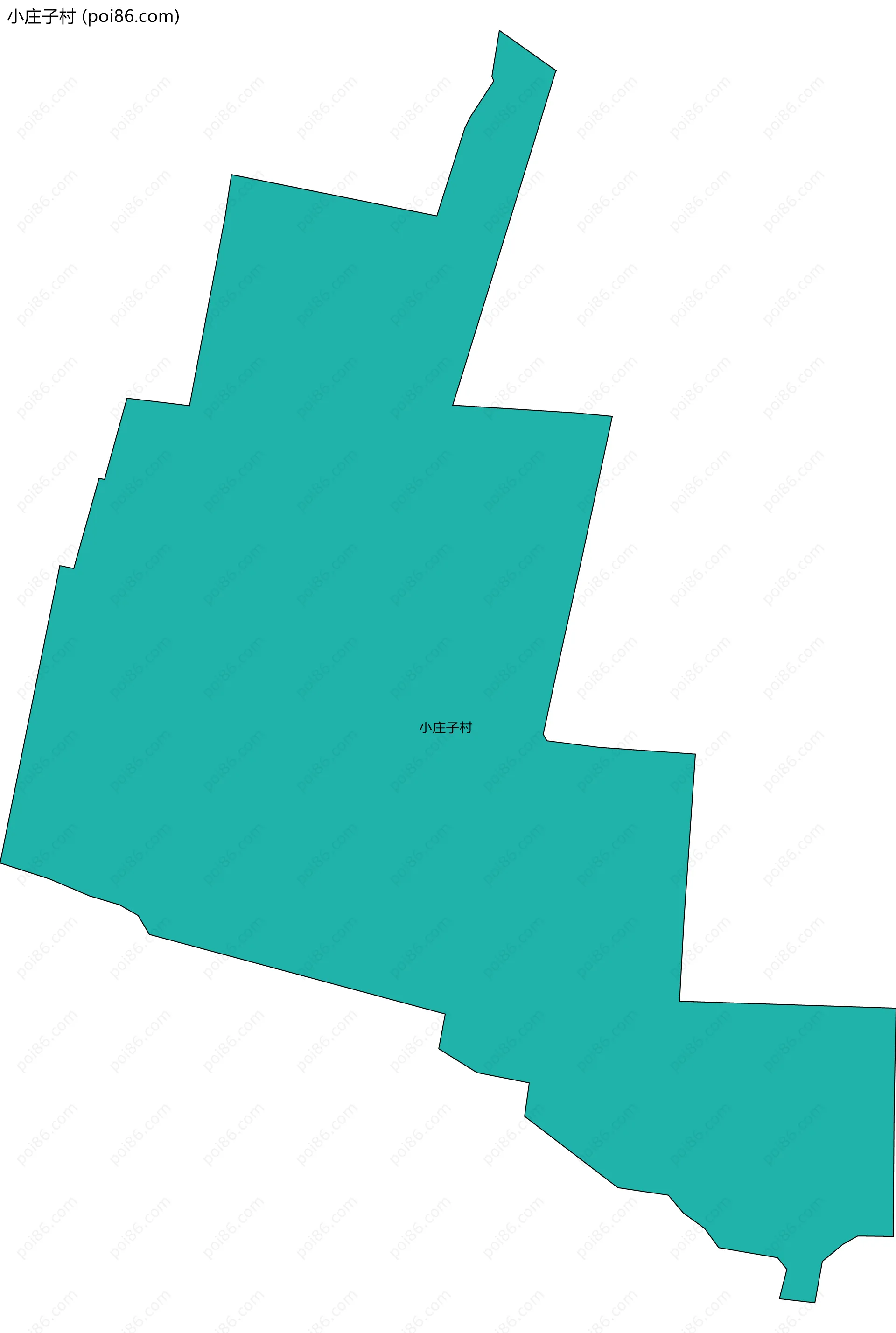 小庄子村边界地图