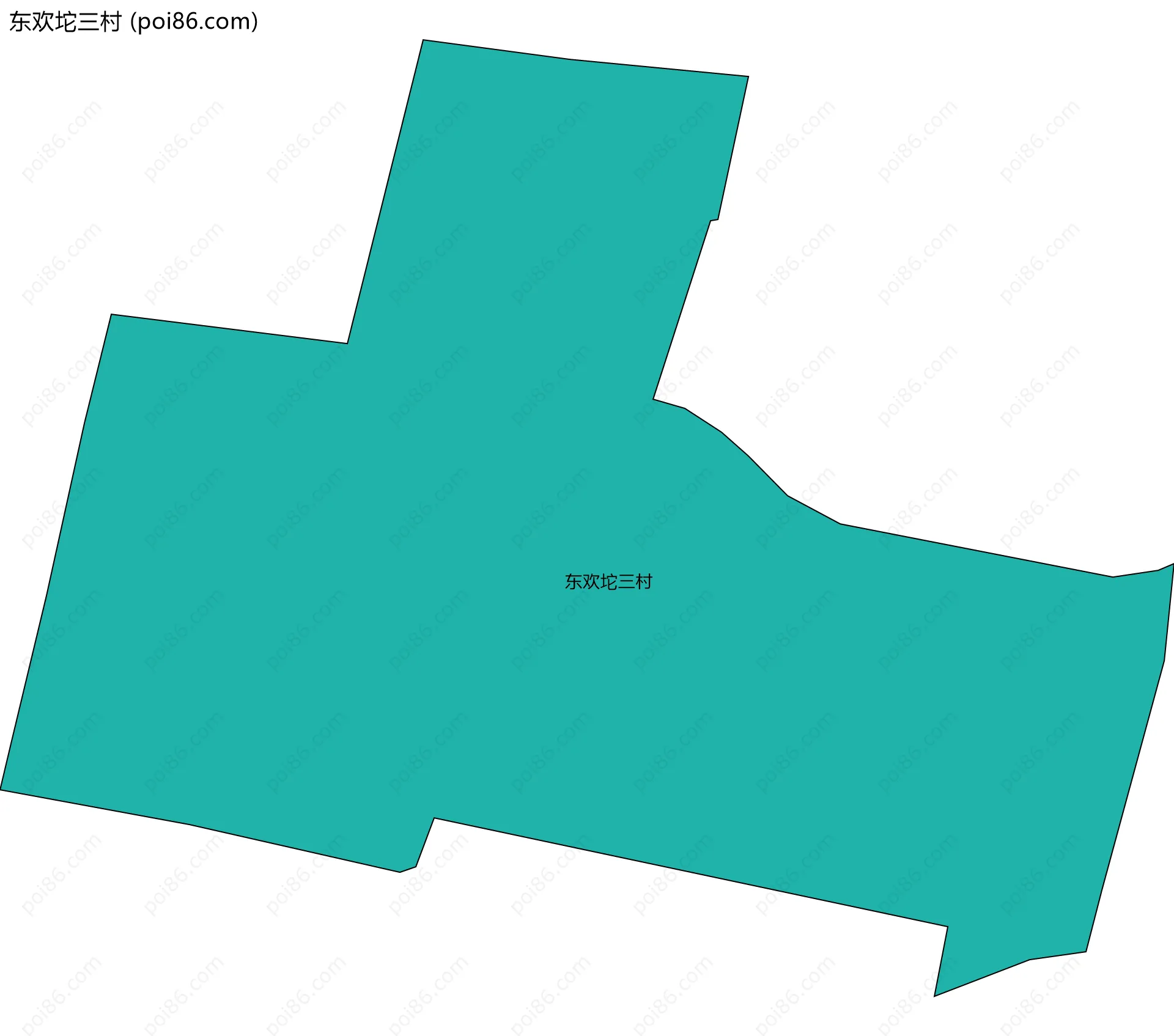 东欢坨三村边界地图