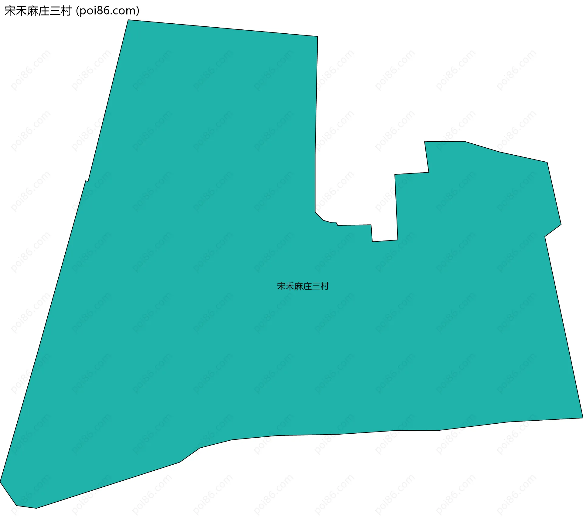 宋禾麻庄三村边界地图